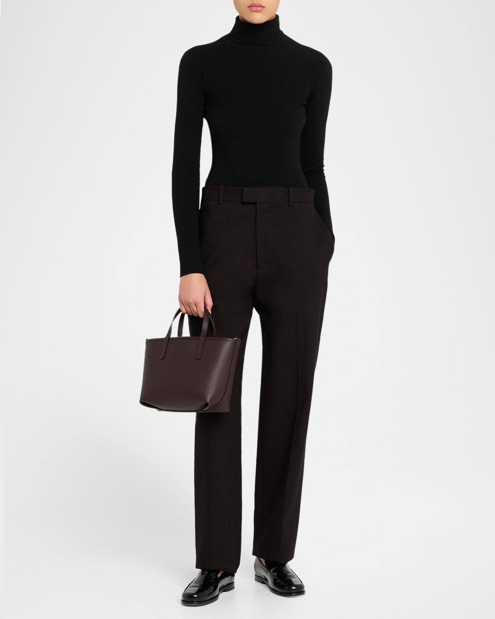 Burberry Mini Reversible Check & Leather Tote Bag | Neiman Marcus