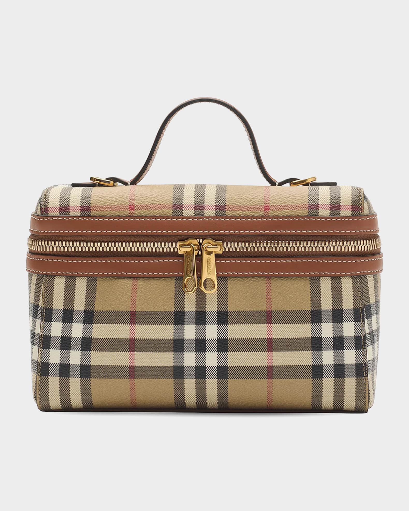 Burberry Check Vanity Bag | Neiman Marcus