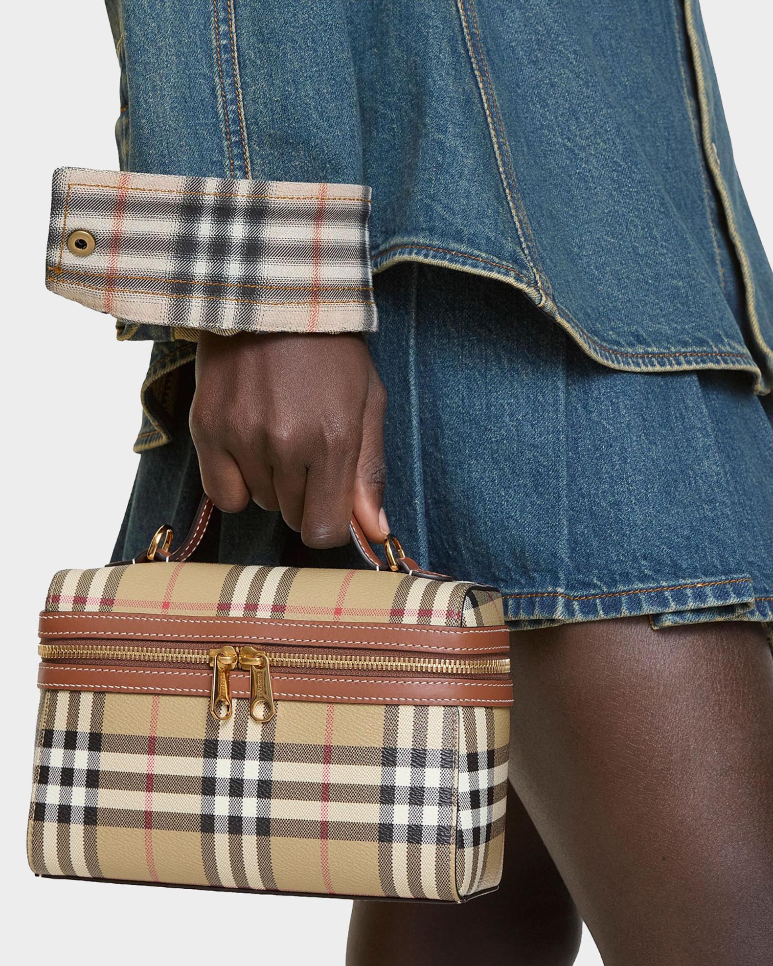 Burberry Check Vanity Bag | Neiman Marcus