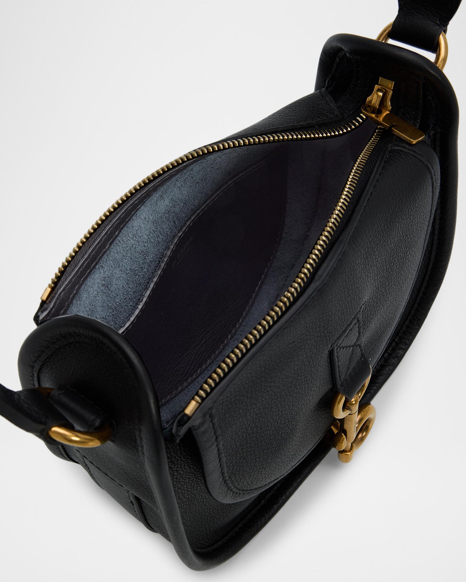 Burberry Mini B Clip Leather Messenger Bag | Neiman Marcus