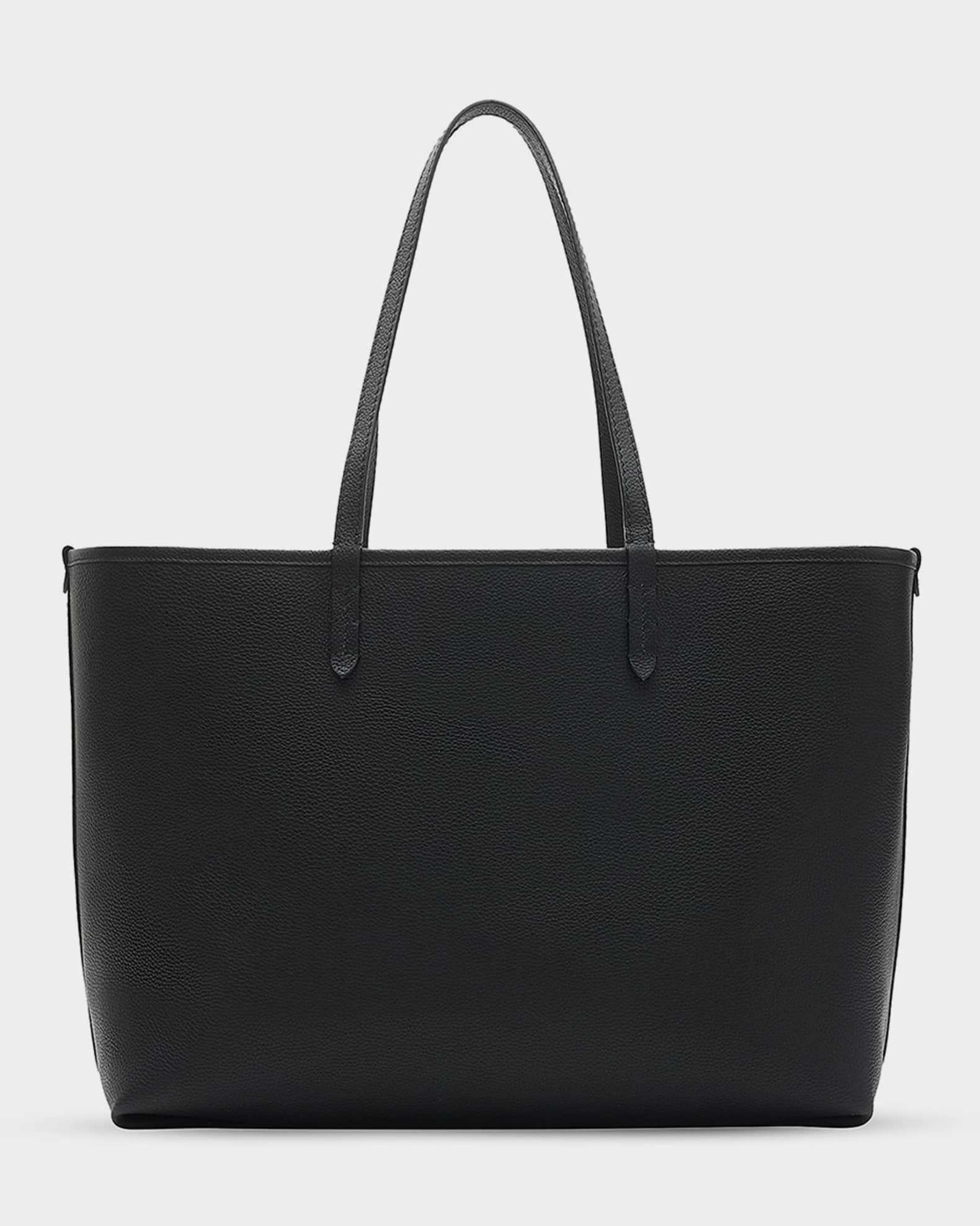 BURBERRY ブラック　レザー トートバッグ Burberry Bloomsbury Medium Reversible Tote Bag | Neiman Marcus