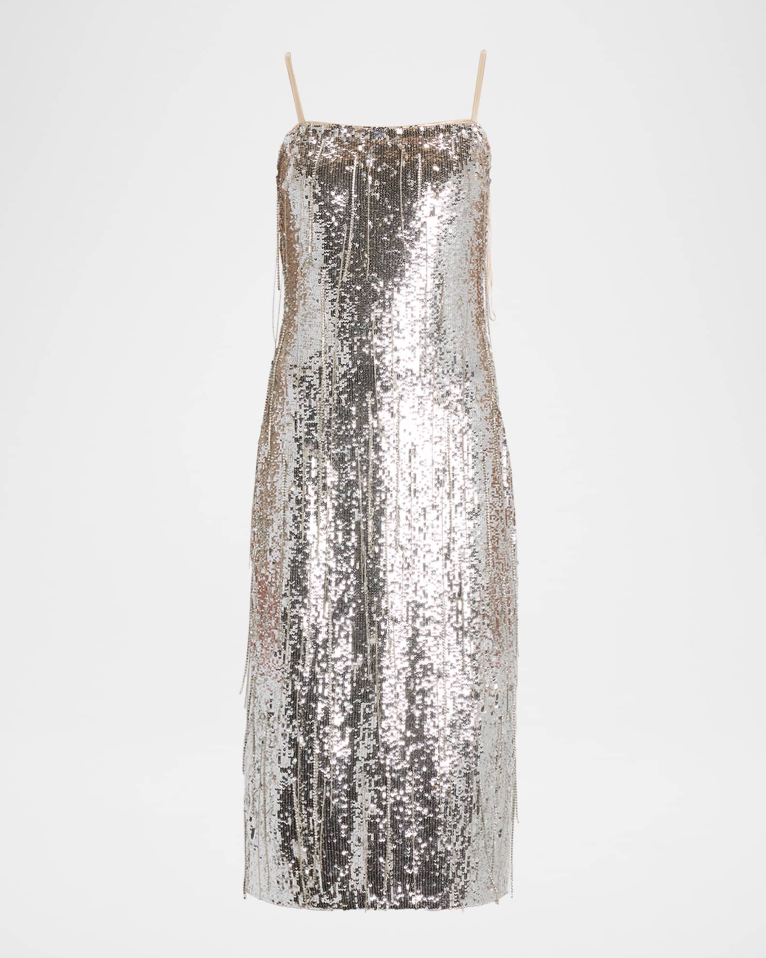 slim fit dress slacks Sequin Feather Hem Dress – Elie Tahari main image 0