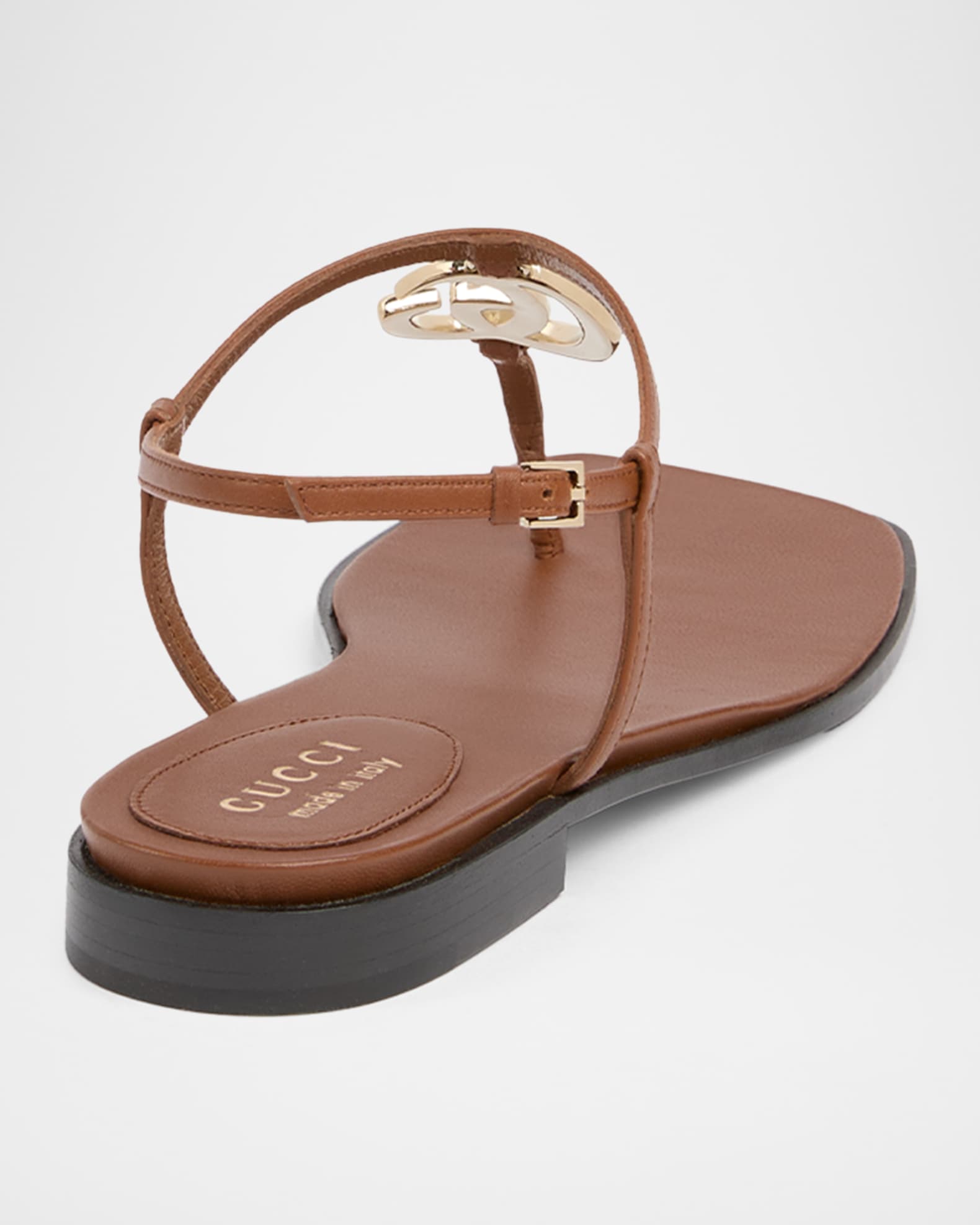 グッチ　GUCCI　GGマーモント レザーサンダル　サイズ35（22cm） Gucci GG Marmont Leather Thong Sandals | Neiman Marcus