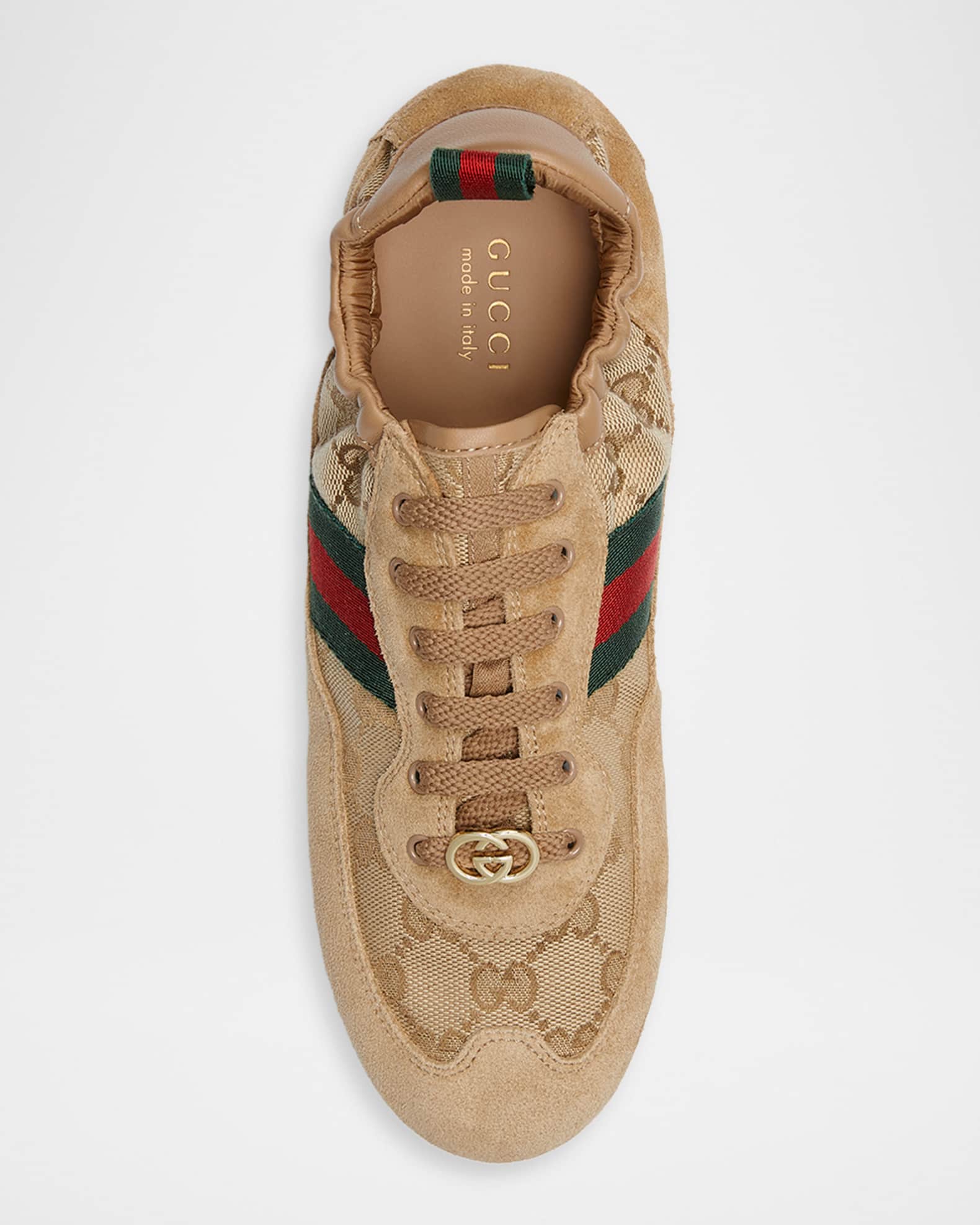 Gucci Gucci Shift GG Canvas Low-Top Sneakers | Neiman Marcus