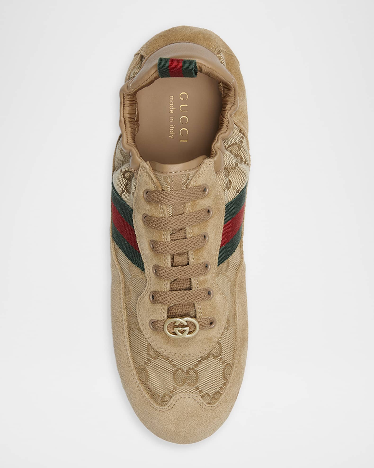 Gucci Gucci Shift GG Canvas Low-Top Sneakers | Neiman Marcus
