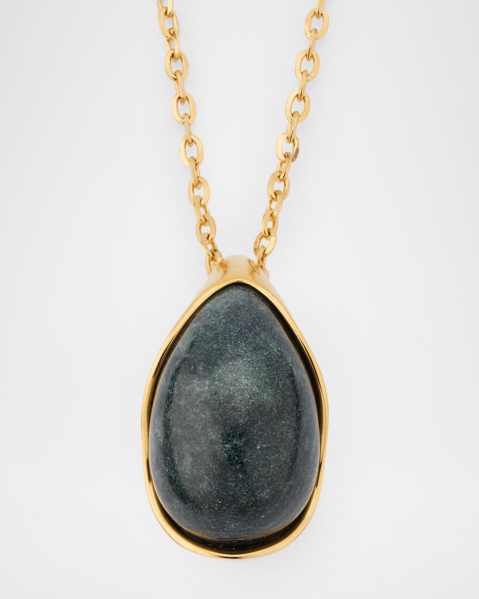 BOTTEGA VENETA ストーンネックレス Bottega Veneta Drop Marble Pendant Necklace, Green | Neiman Marcus