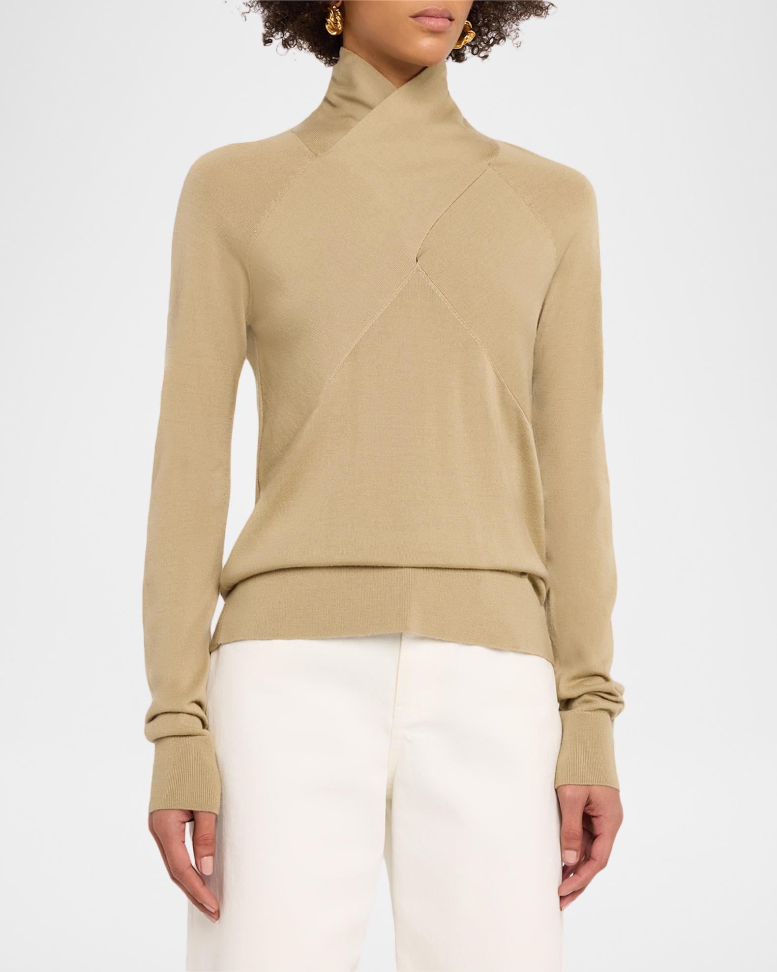 TOTEME Fluid Tie Neck Pullover Top リネン混
