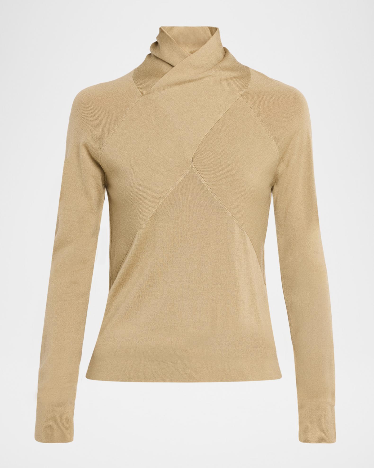 TOTEME Fluid Tie Neck Pullover Top リネン混