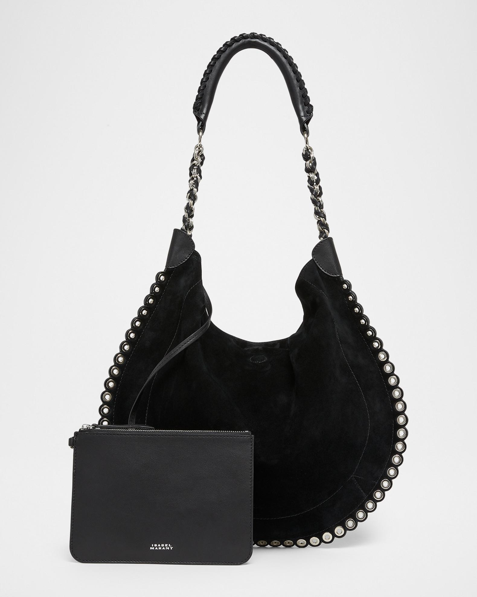 Isabel Marant Oskan Studded Soft Suede Hobo Bag | Neiman Marcus