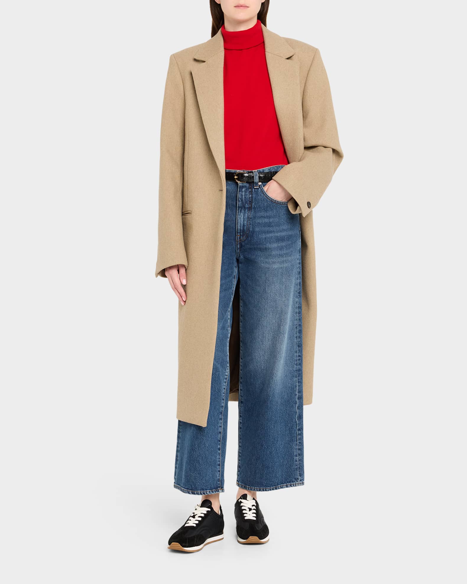 Toteme Sport Monogram Quilted Low-Top Sneakers | Neiman Marcus