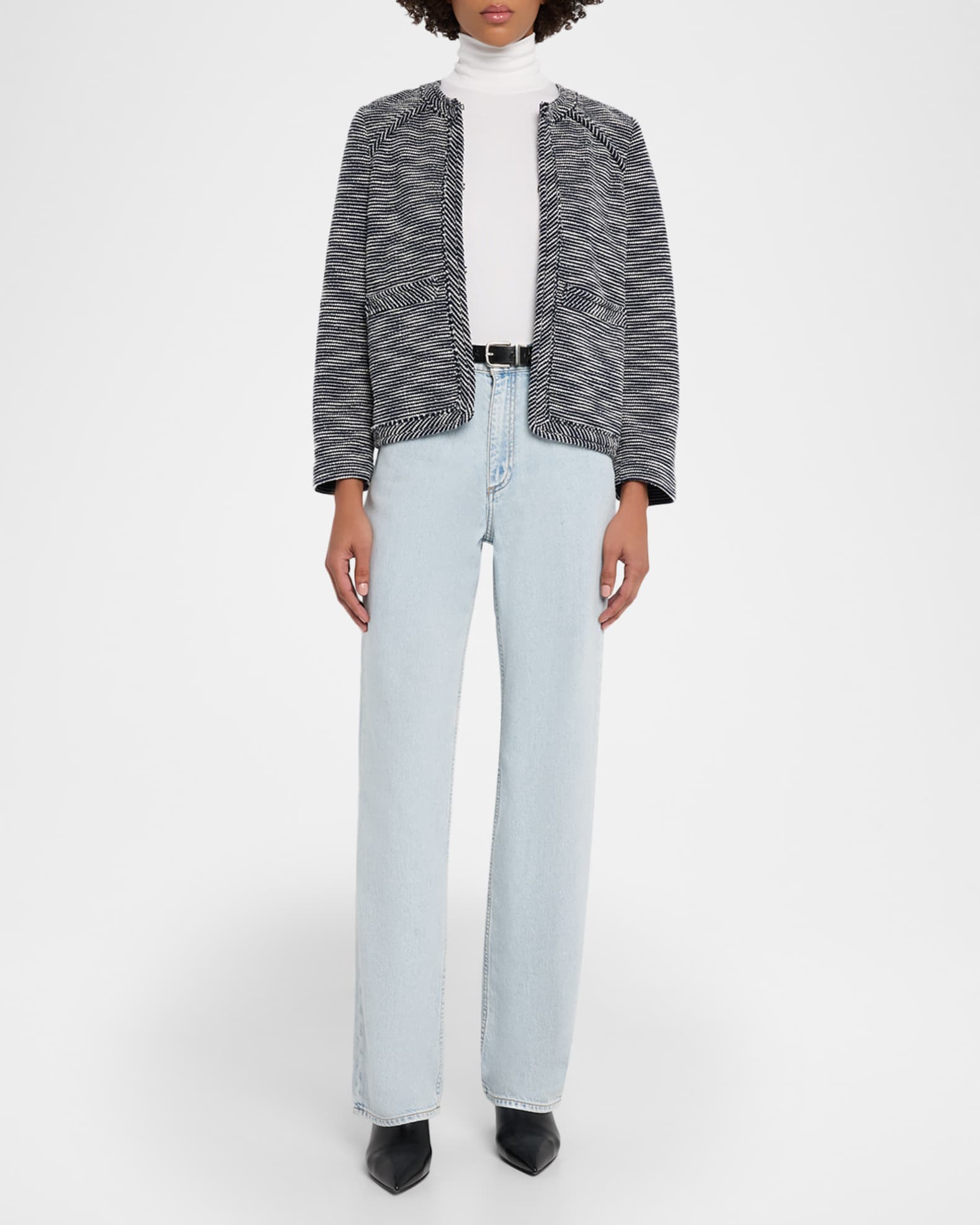 Rag & Bone Clarice Striped Woven Jacket | Neiman Marcus
