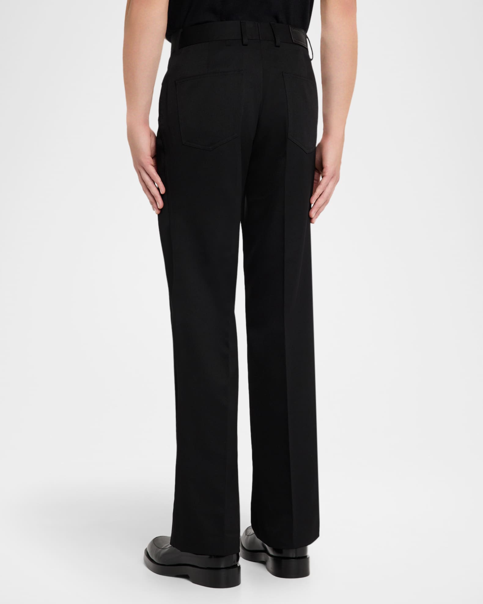 Helmut Lang Men's Straight-Leg Pintuck Pleated Five-Pocket