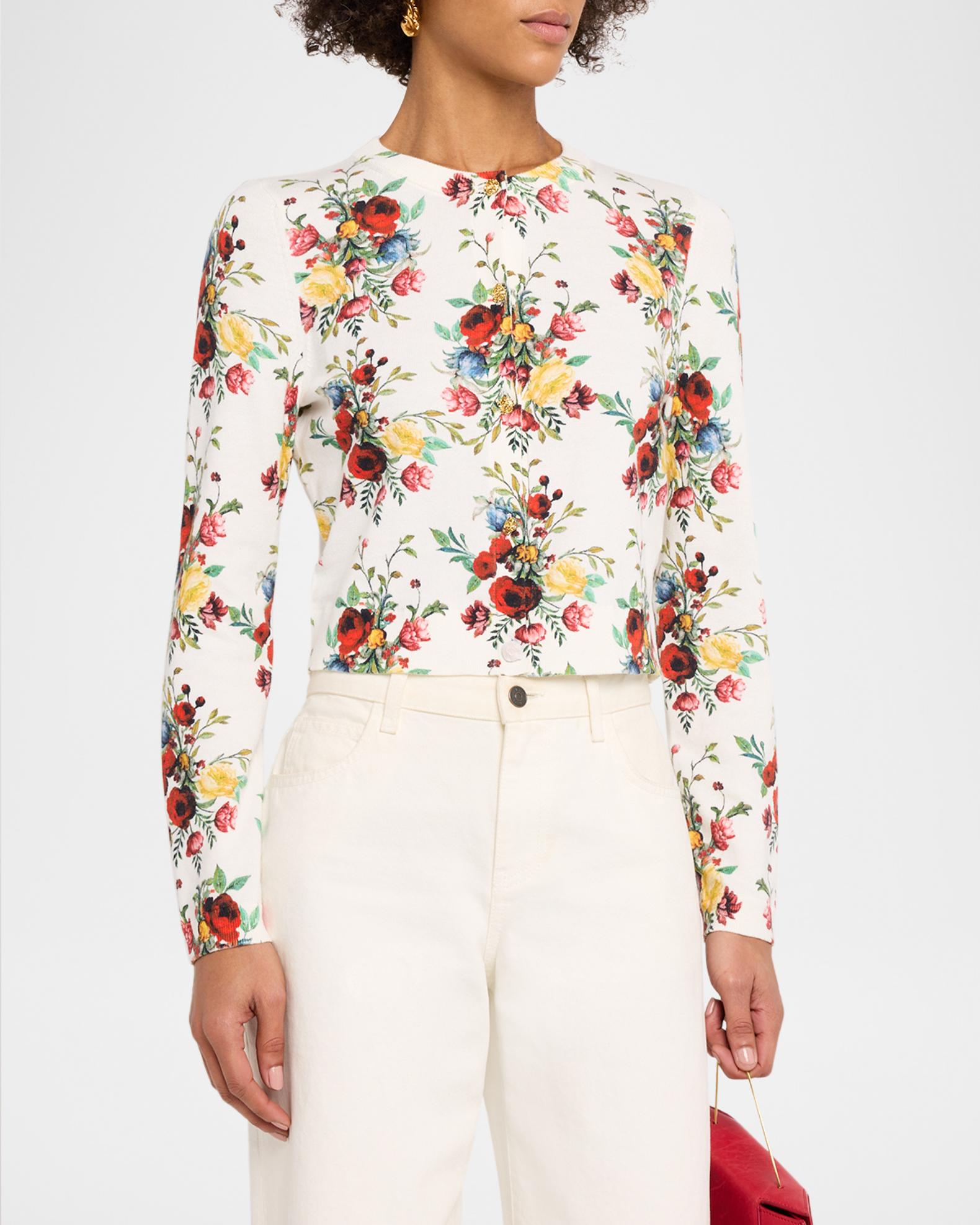 ALICE + OLIVIA Carson Printed Cardigan | Neiman Marcus