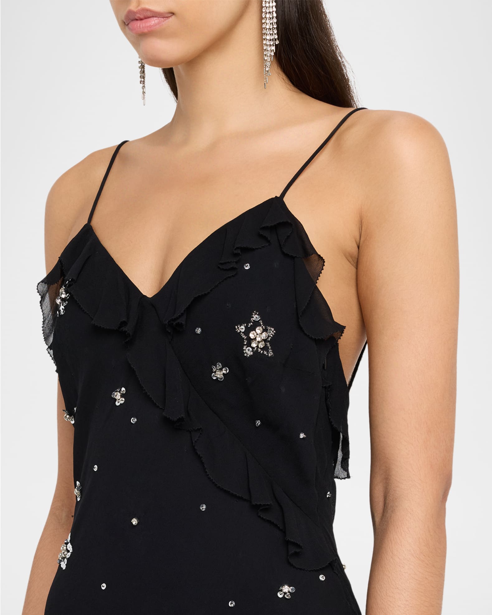 LoveShackFancy Rialto Embellished Maxi Dress | Neiman Marcus
