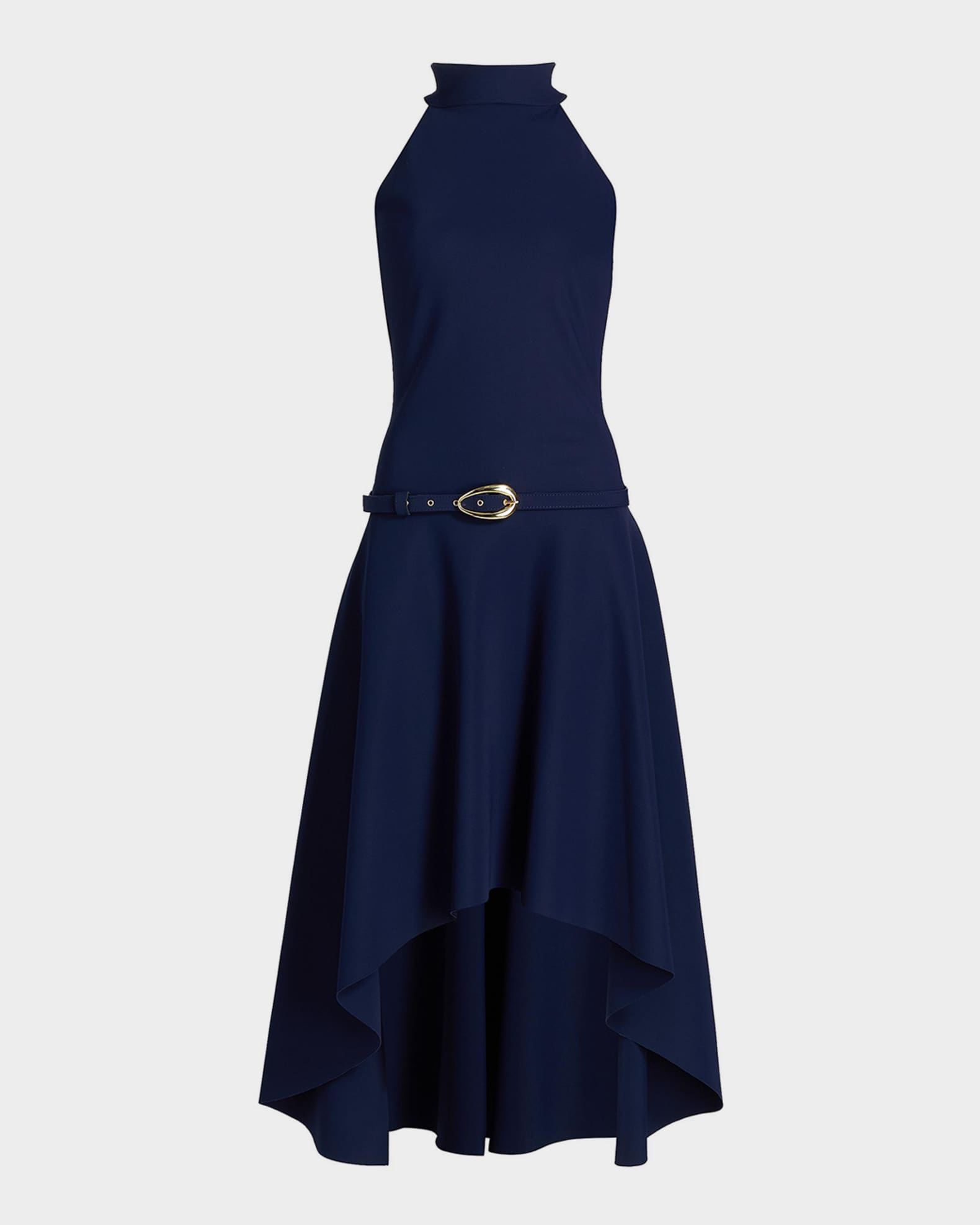 Chiara Boni La Petite Robe Women's Gurahim Sleeveless High-Low Midi-Dress - Blue Notte - Size 16