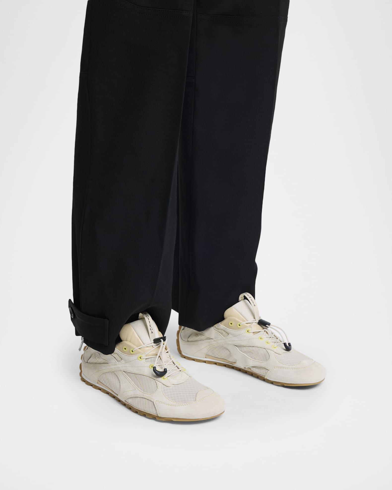 Bottega Veneta Orbit Suede Mesh Low-Top Sneakers | Neiman Marcus