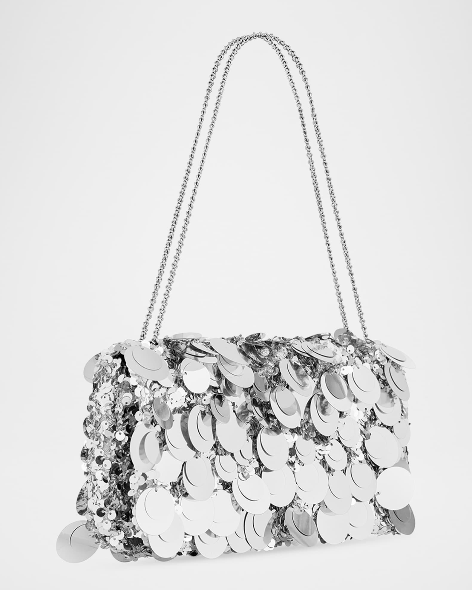 RABANNE ディスク スタッズ パーティー ショルダー バッグ 2025 Rabanne Sac a Main Sequin & Paillette Shoulder Bag | Neiman Marcus