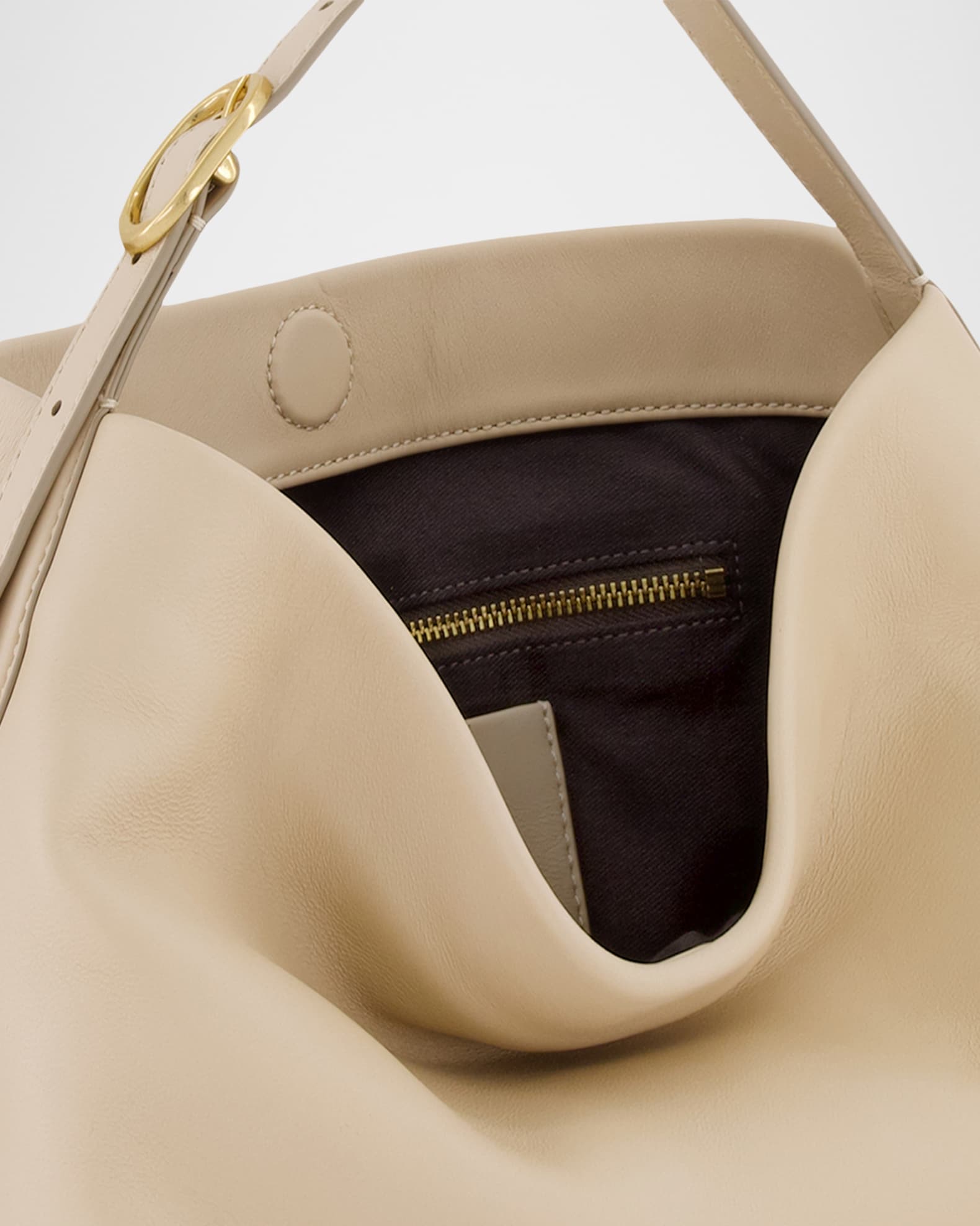 Vince Vivian Small Slouchy Leather Shoulder Bag | Neiman Marcus