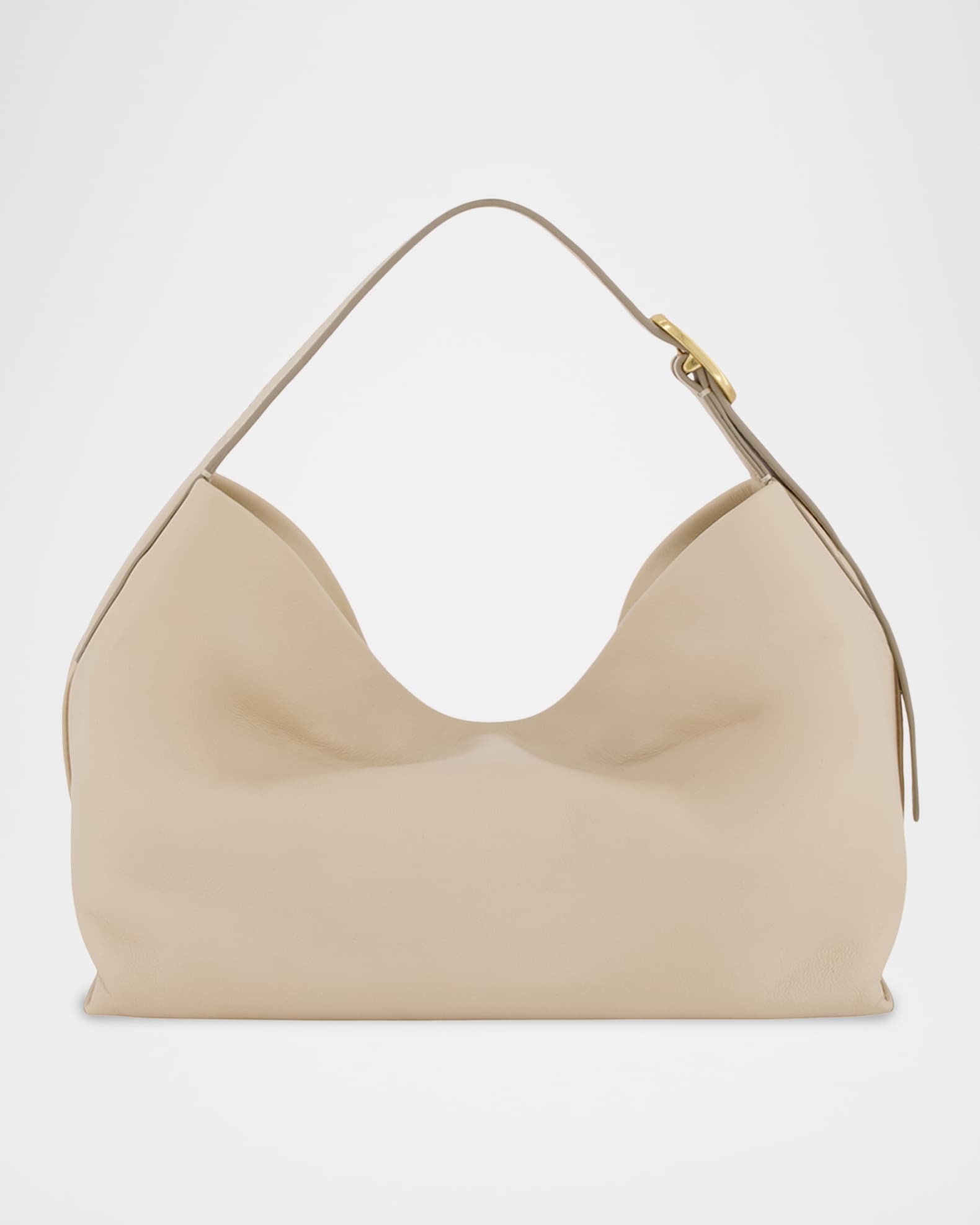 Vince Vivian Small Slouchy Leather Shoulder Bag | Neiman Marcus