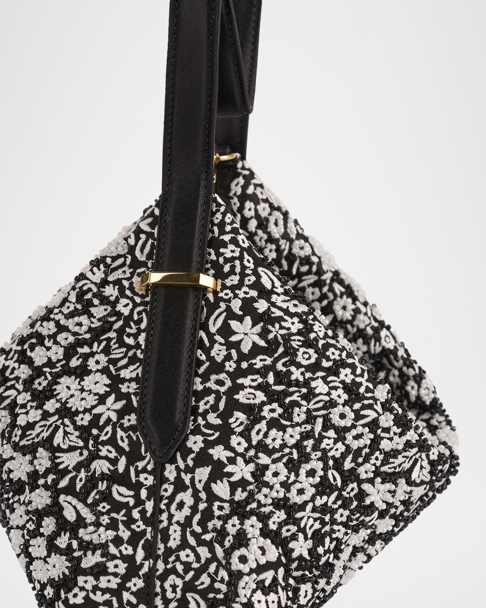 Toteme Bevel Beaded Floral Shoulder Bag | Neiman Marcus