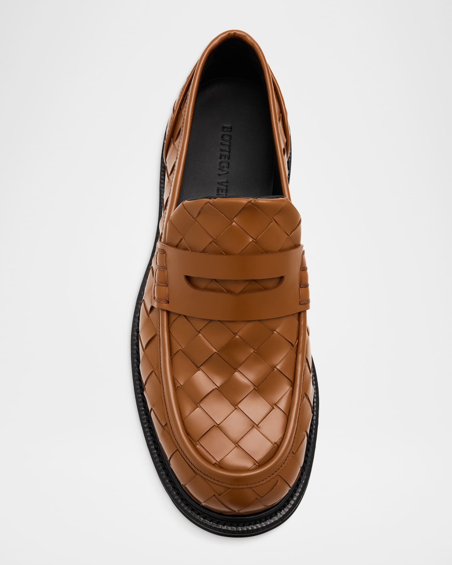 靴 BOTTEGA VENETA Intrecciato Loafers 35.5 Bottega Veneta James Intrecciato-Detailed Leather Loafers | Saks