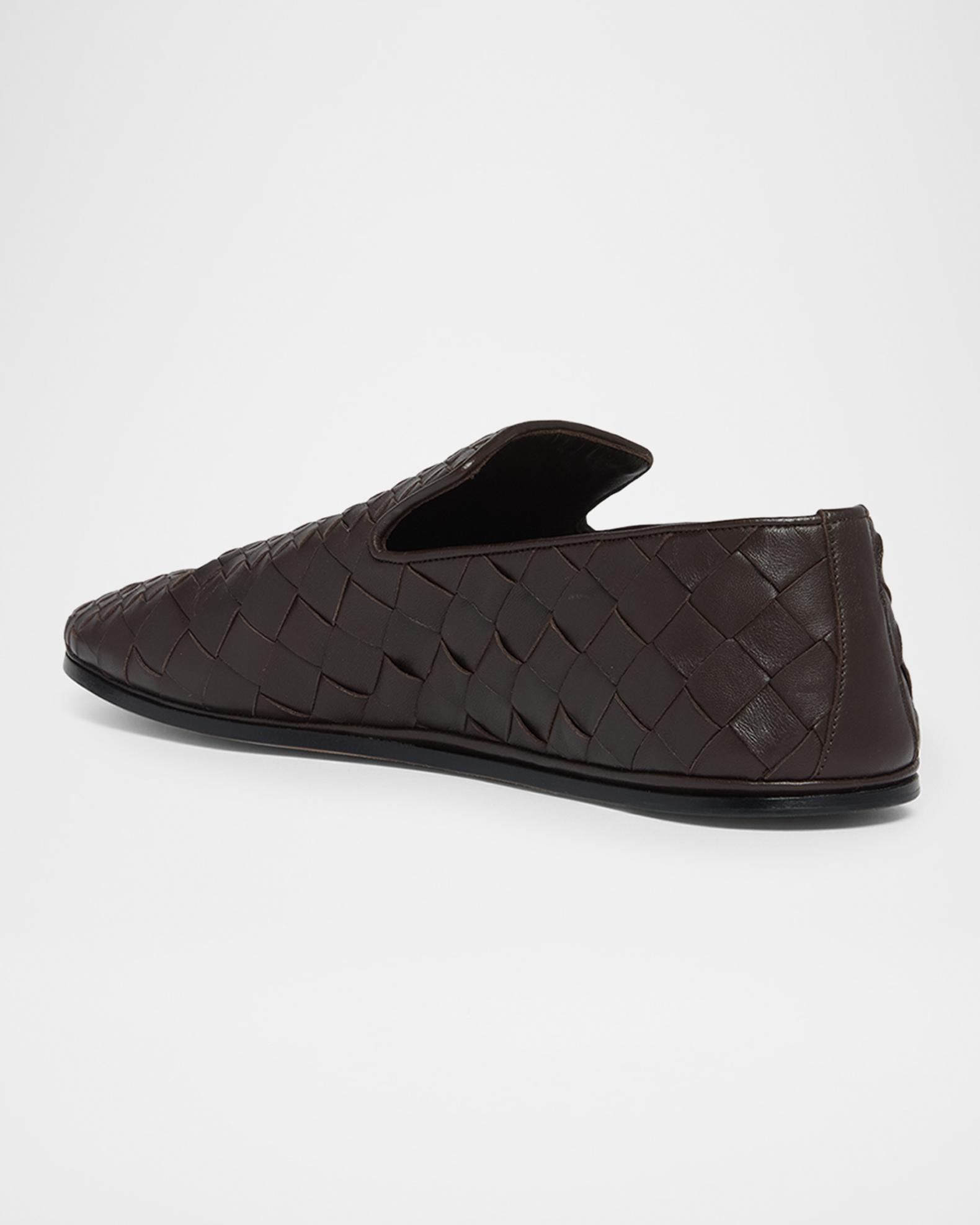 Bottega Veneta Men's Sunday Intrecciato Degrade Leather Slippers