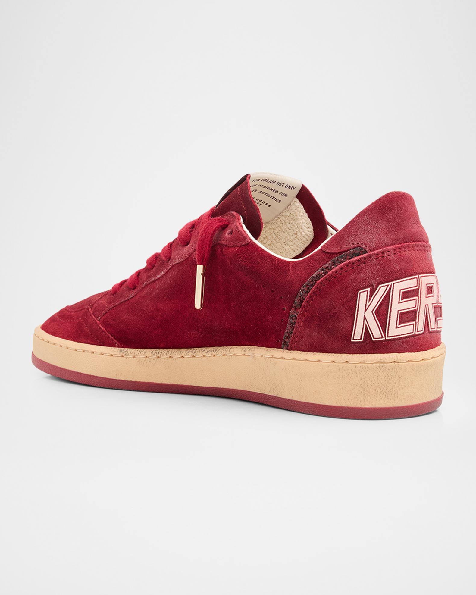 Golden Goose Ball Star Suede Glitter Low-Top Sneakers | Neiman Marcus