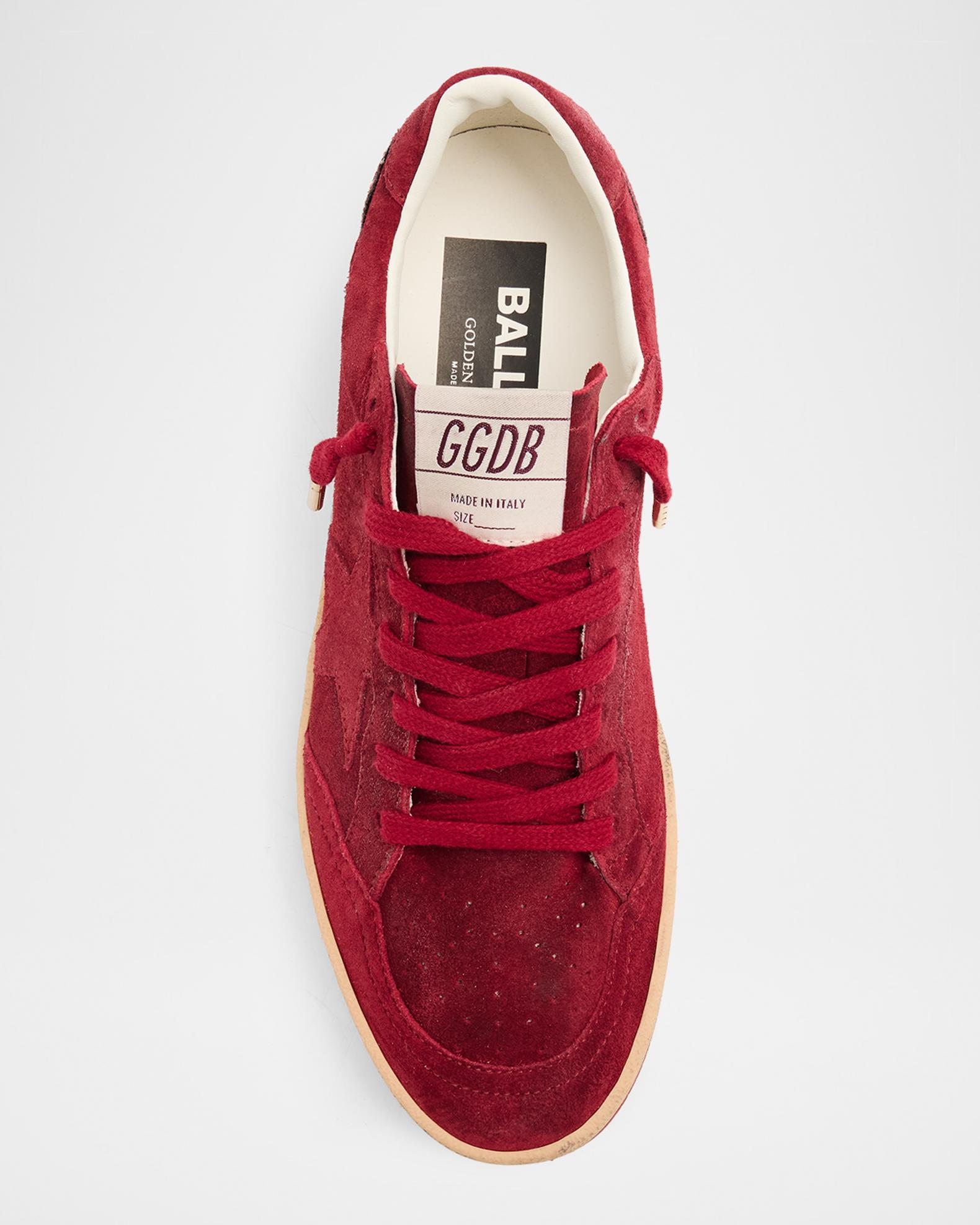 Golden Goose Ball Star Suede Glitter Low-Top Sneakers | Neiman Marcus