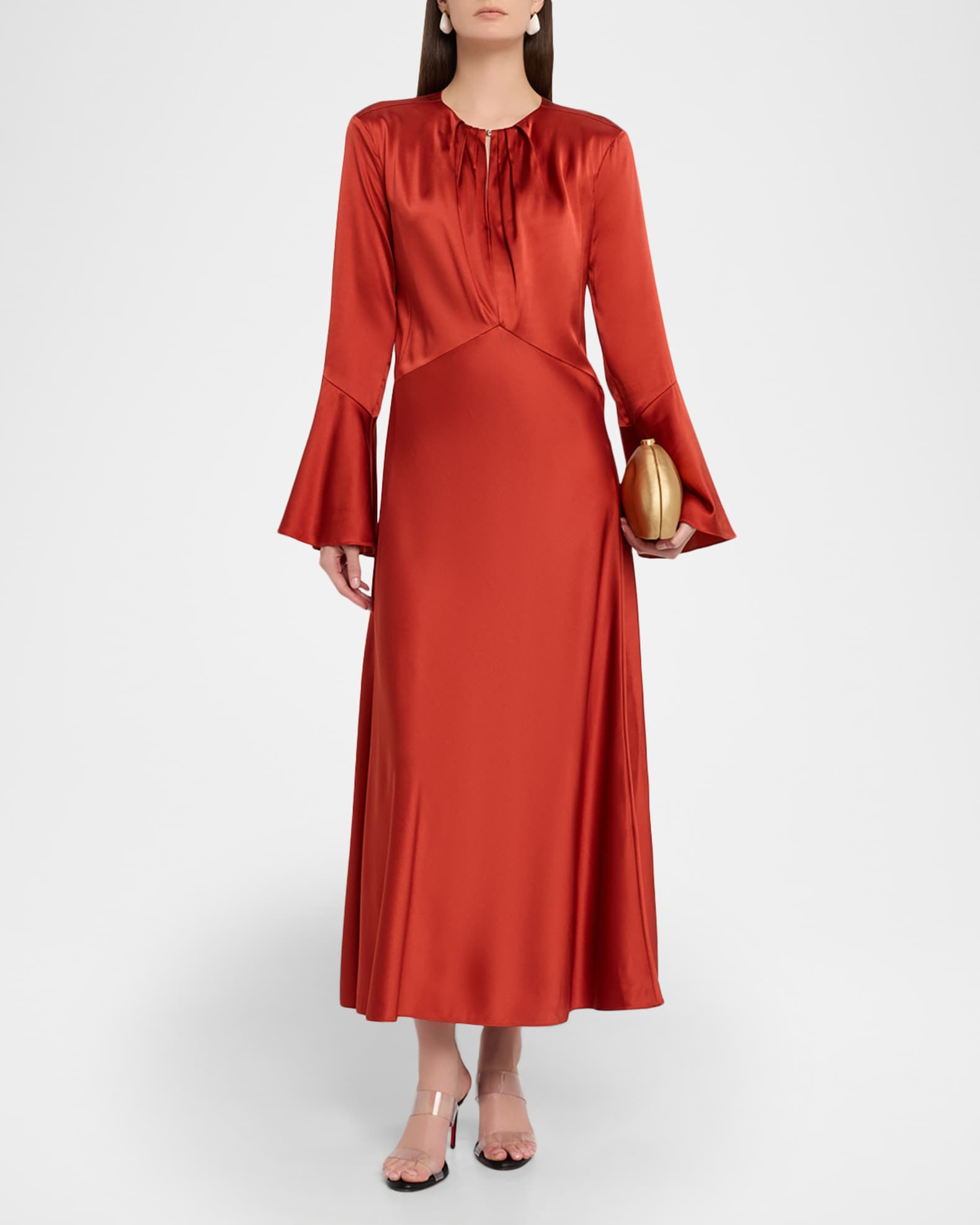 Veronica Beard Ezri Midi Dress | Carnelian Red | Size 6