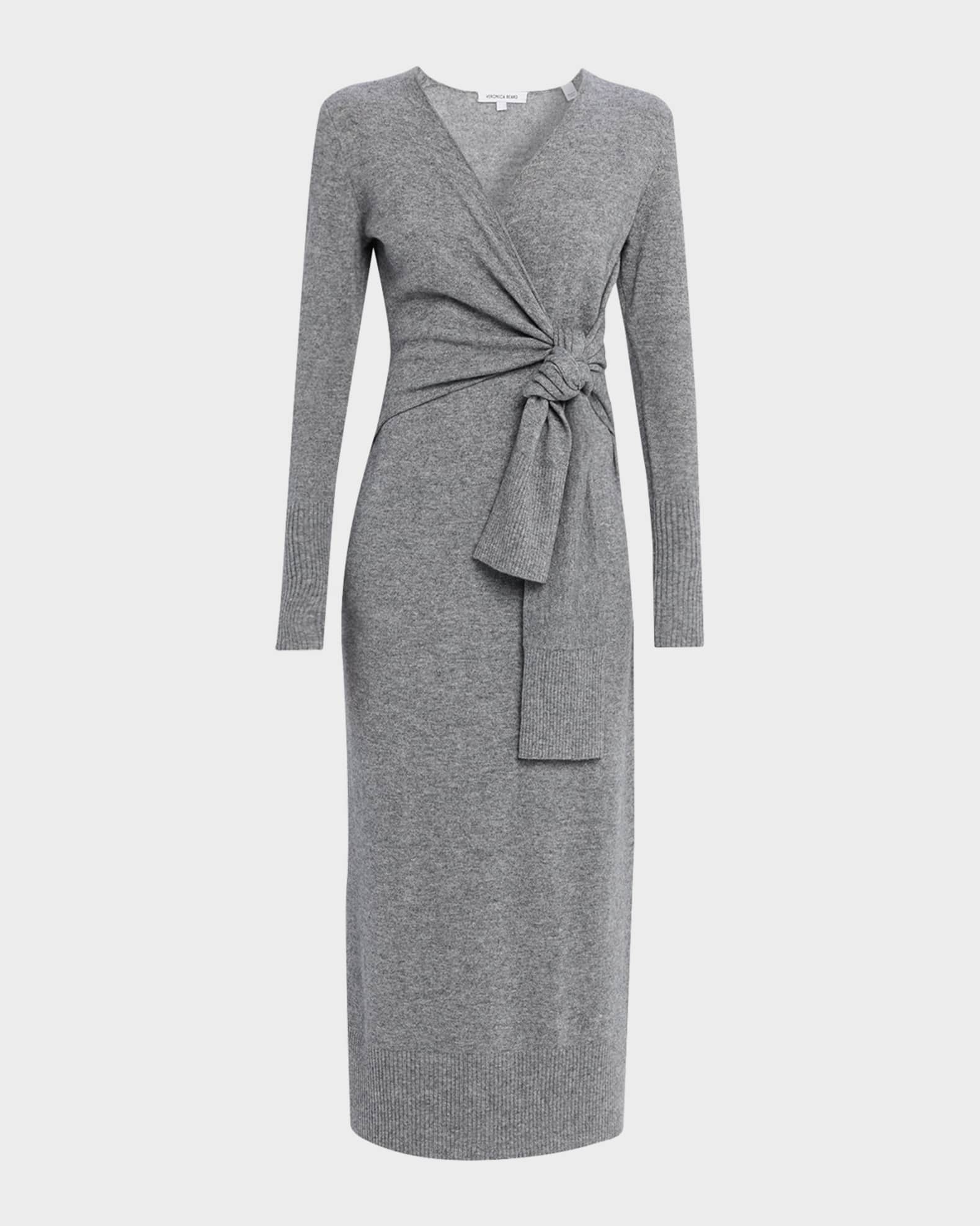 Veronica Beard Salomez Wrap Midi Dress | Neiman Marcus