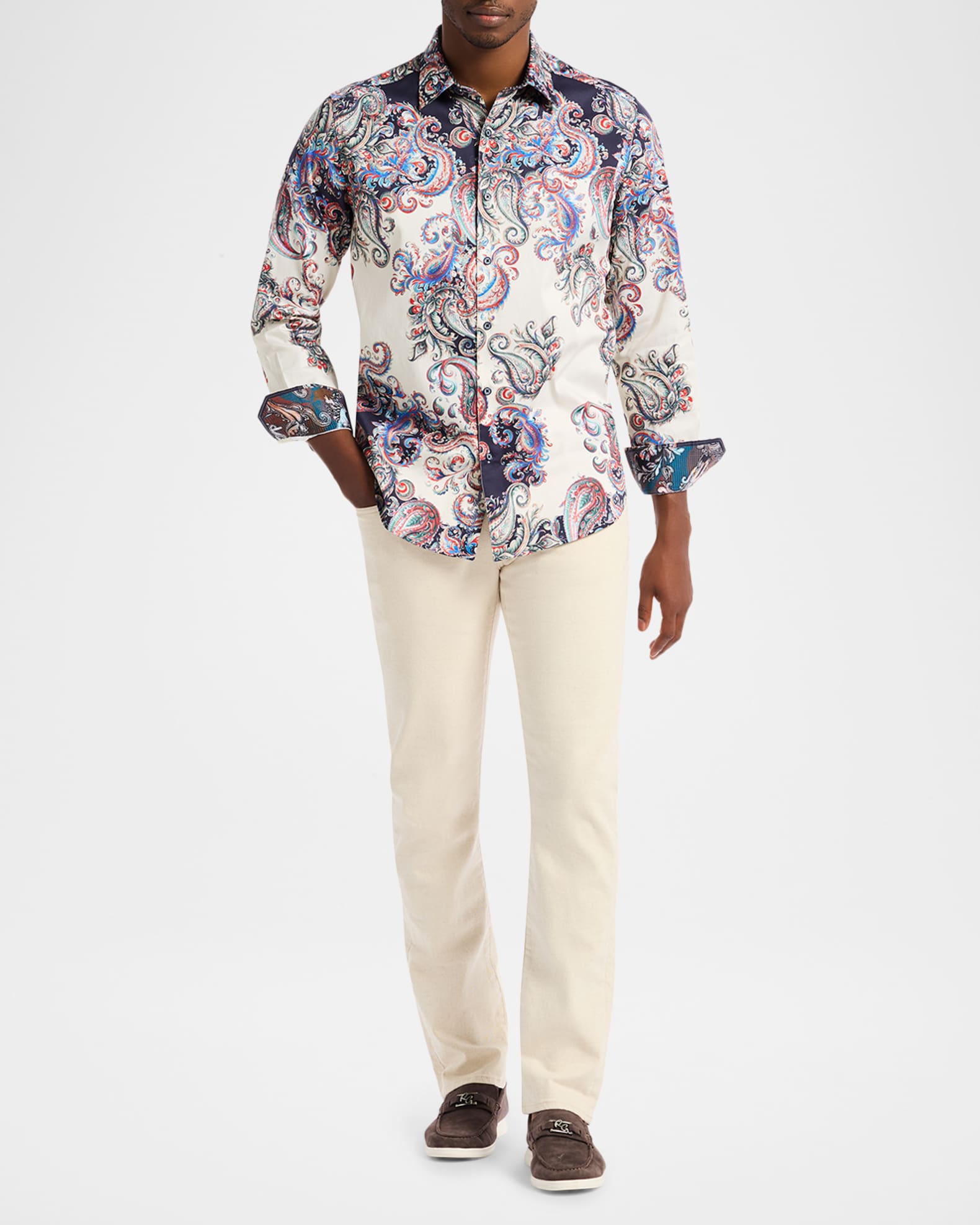 robert graham dress shirts Men's Voyage Short Sleeve Shirt, Blue, 3XL Machine wash Big And Tall Clothing |