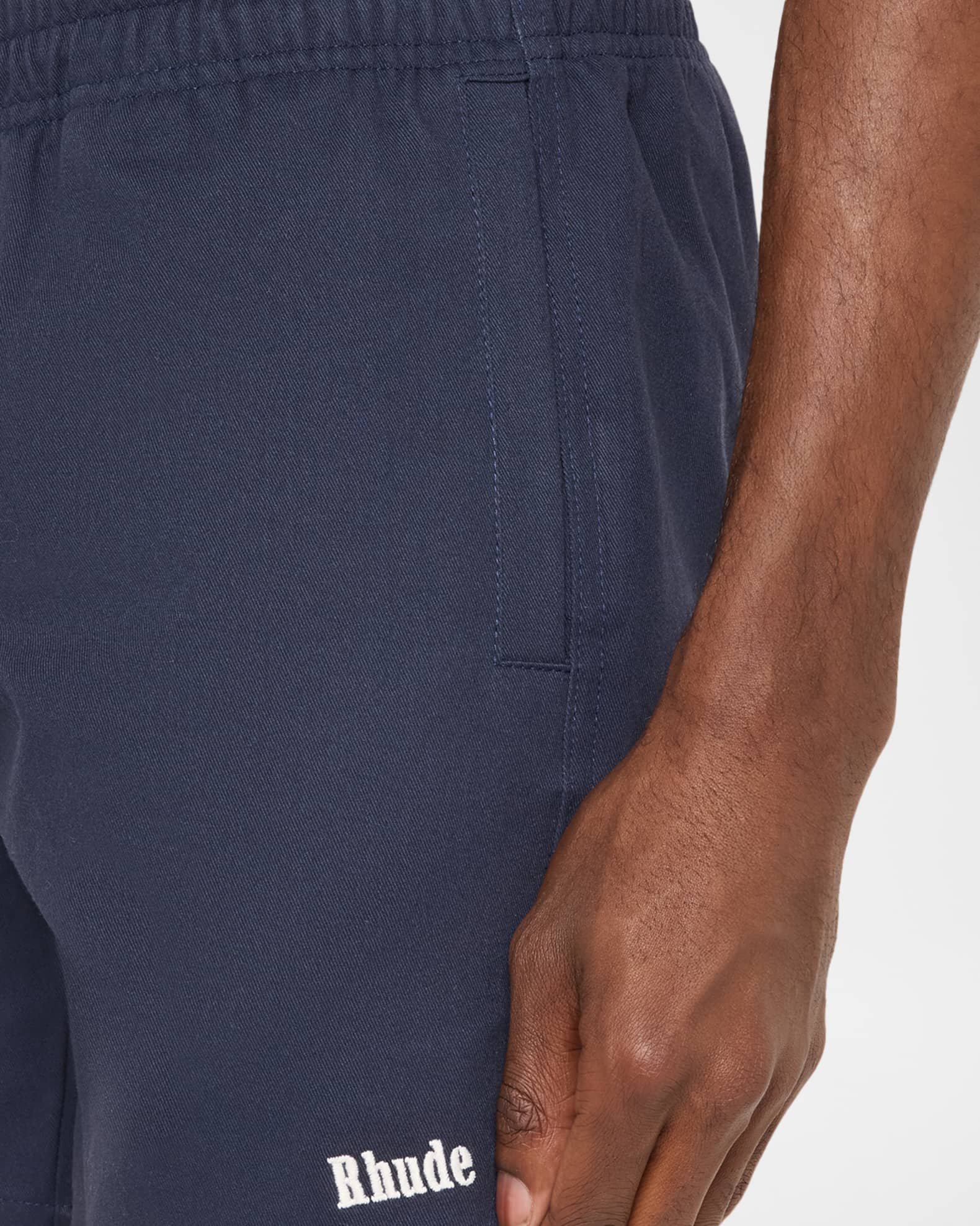 Rhude Men's Classic Twill Logo Shorts | Neiman Marcus