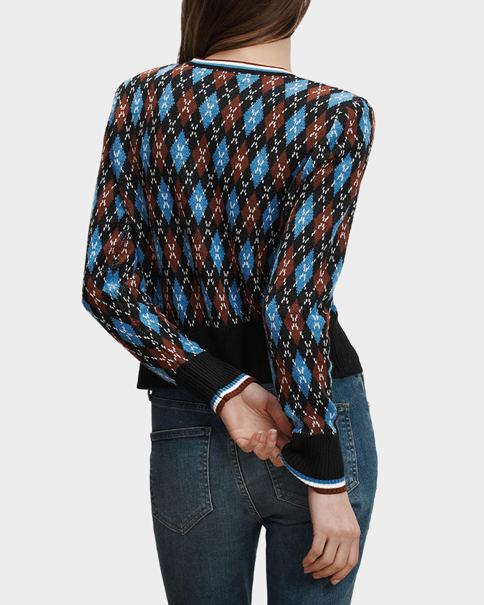 Veronica Beard Sylvane Argyle Cardigan | Neiman Marcus