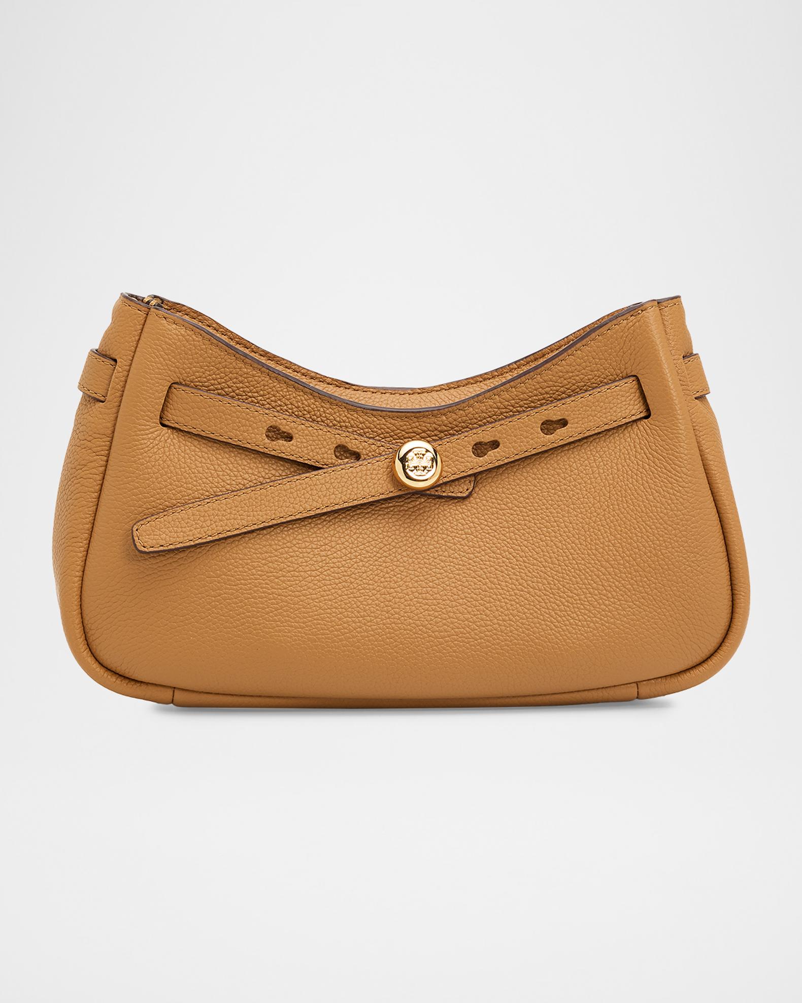 Tory Burch Pebbled Leather Shoulder Bag | Neiman Marcus