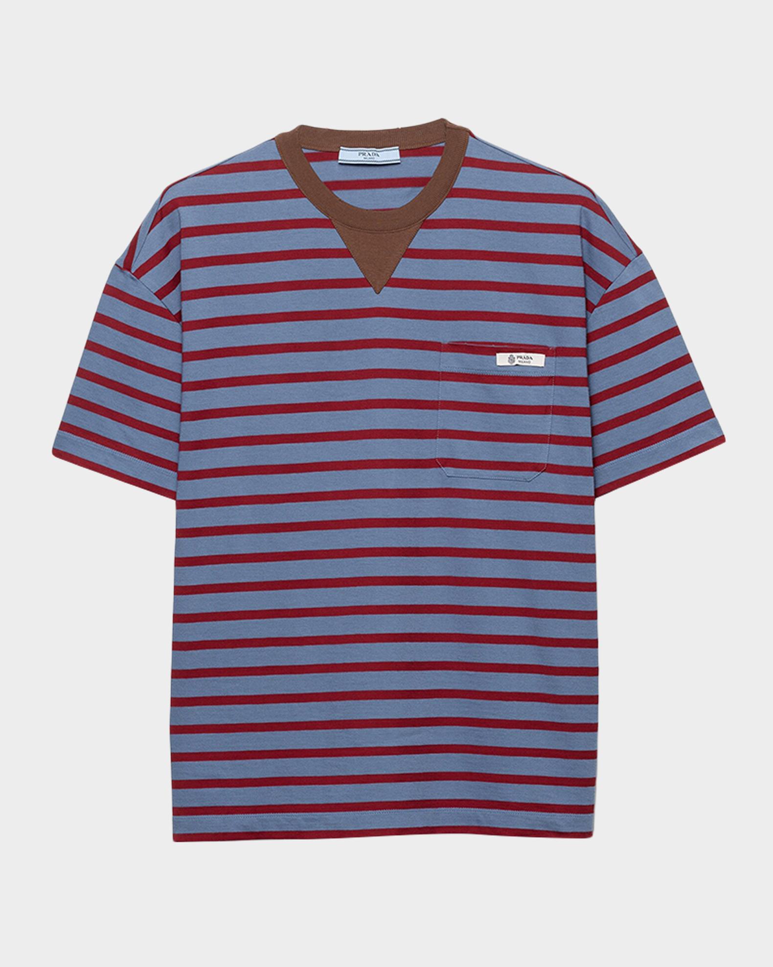 Prada Oversized Striped Jersey T-Shirt | Neiman Marcus