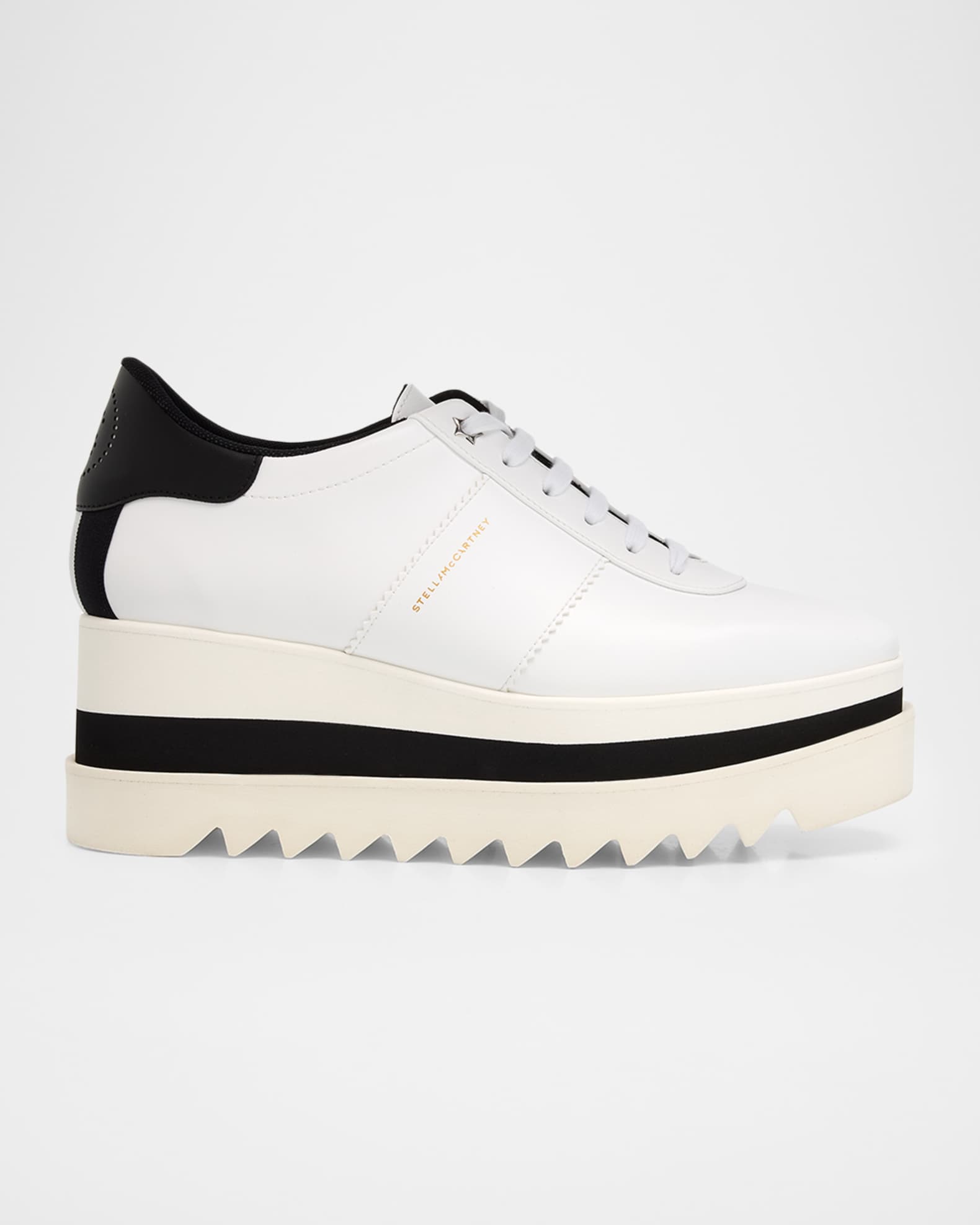 Stella McCartney 80mm Sneak-Elyse Two-Tone Platform Sneakers