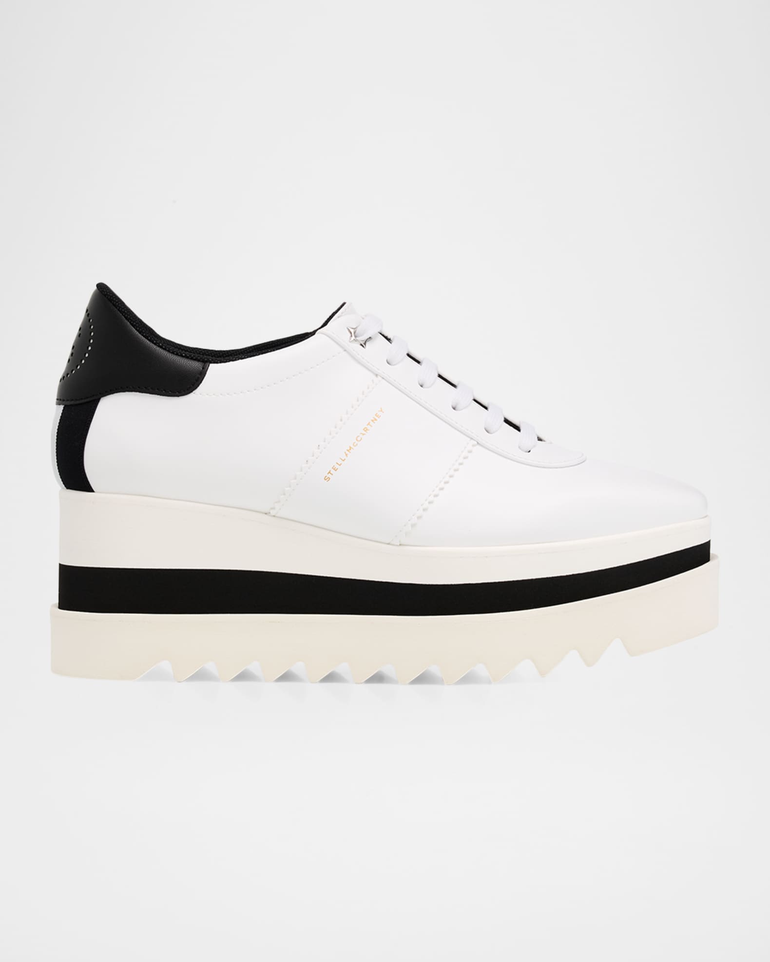 Stella McCartney 80mm Sneak-Elyse Two-Tone Platform Sneakers
