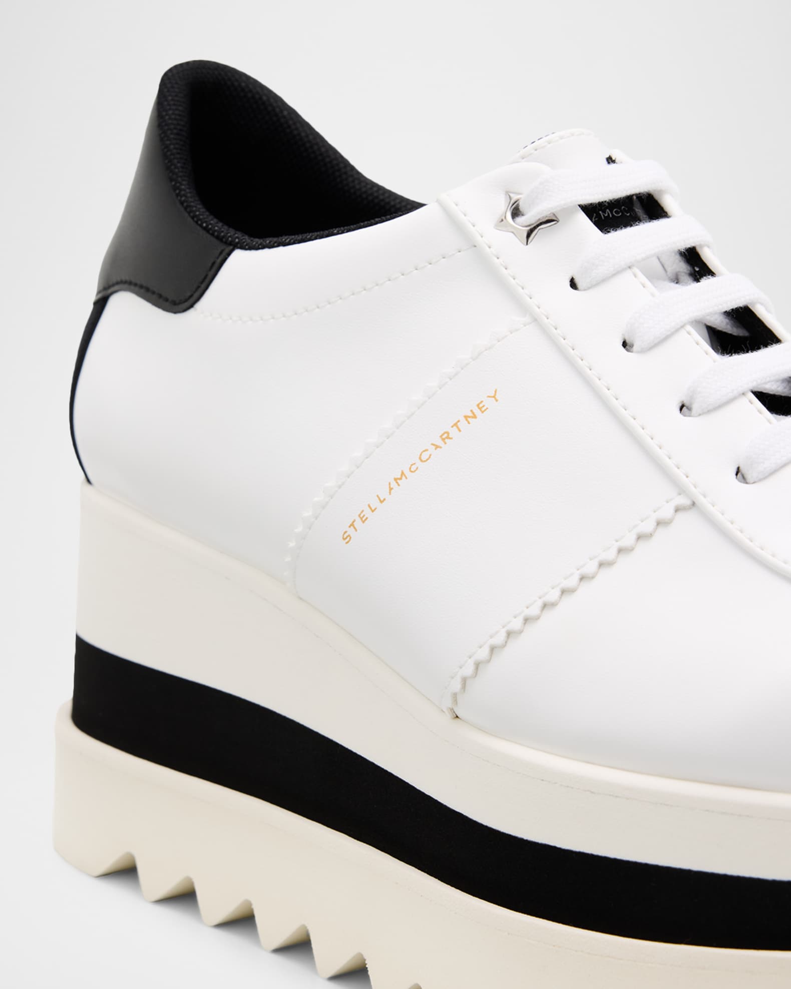 Stella McCartney 80mm Sneak-Elyse Two-Tone Platform Sneakers