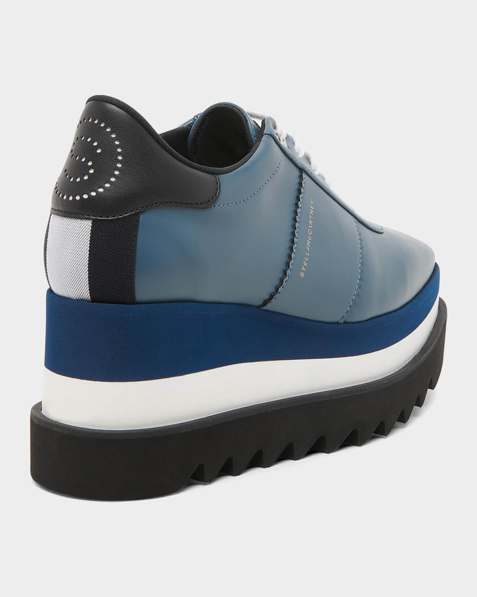 Stella McCartney 80mm Sneak-Elyse Two-Tone Platform Sneakers
