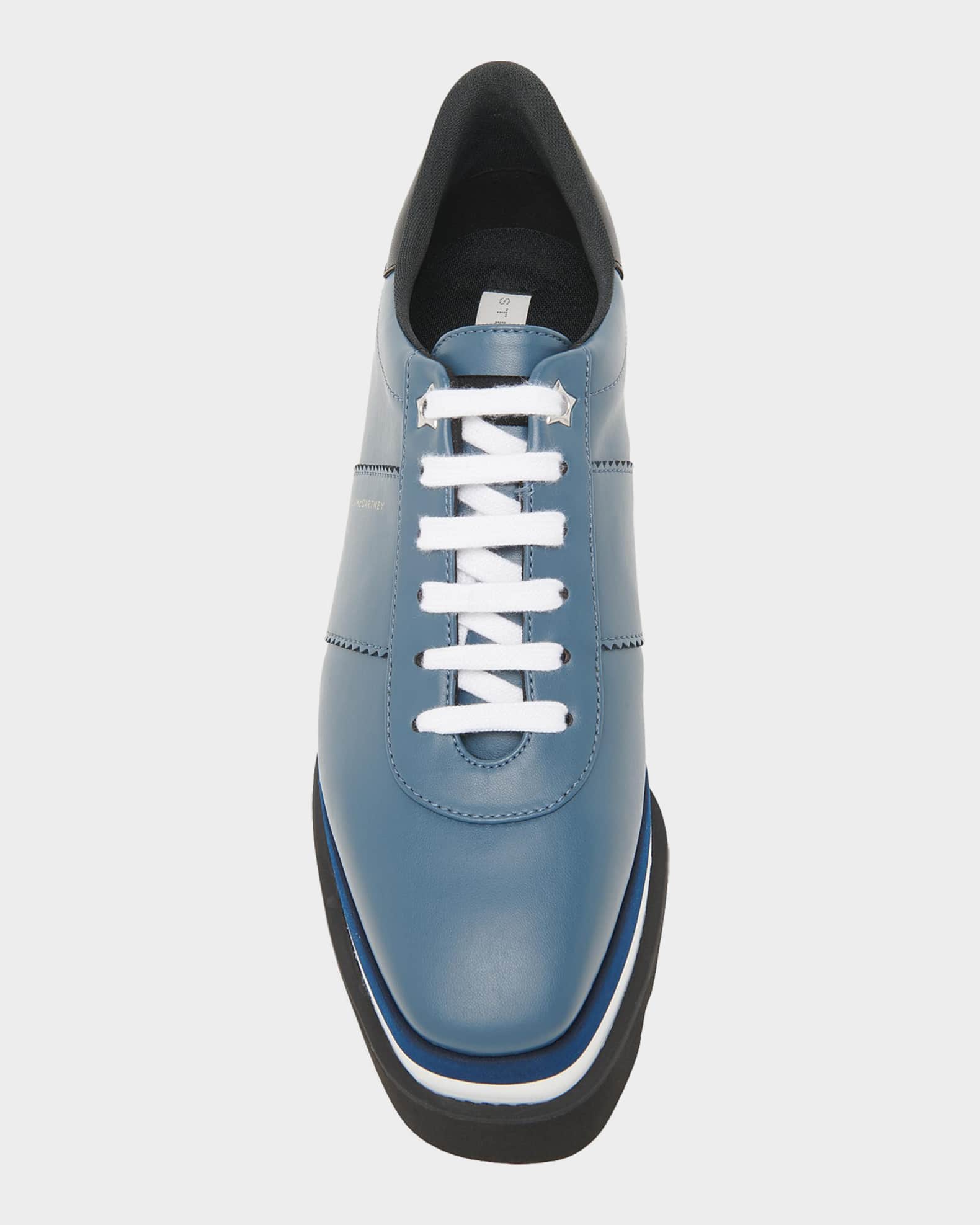 Stella McCartney 80mm Sneak-Elyse Two-Tone Platform Sneakers