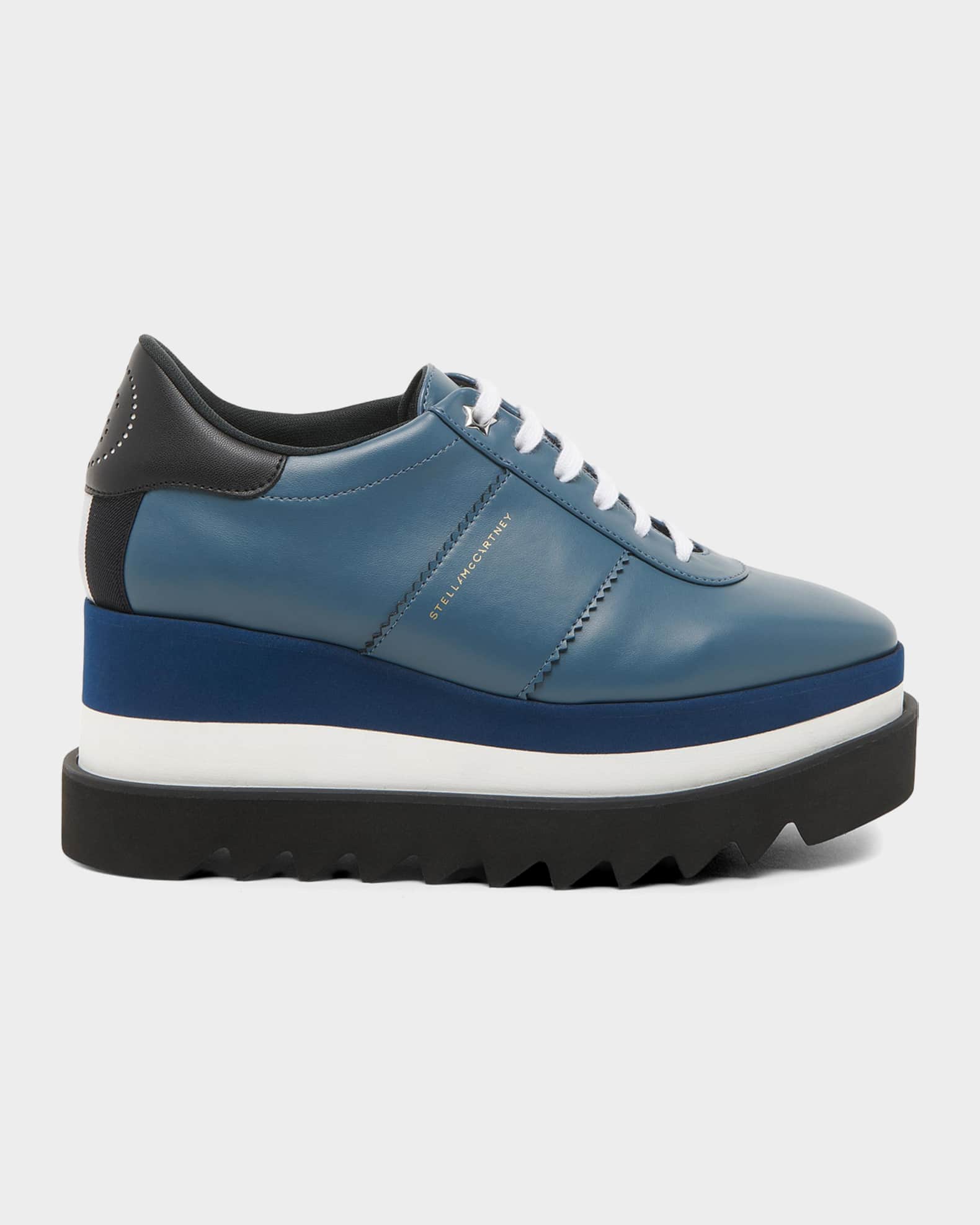 Stella McCartney 80mm Sneak-Elyse Two-Tone Platform Sneakers