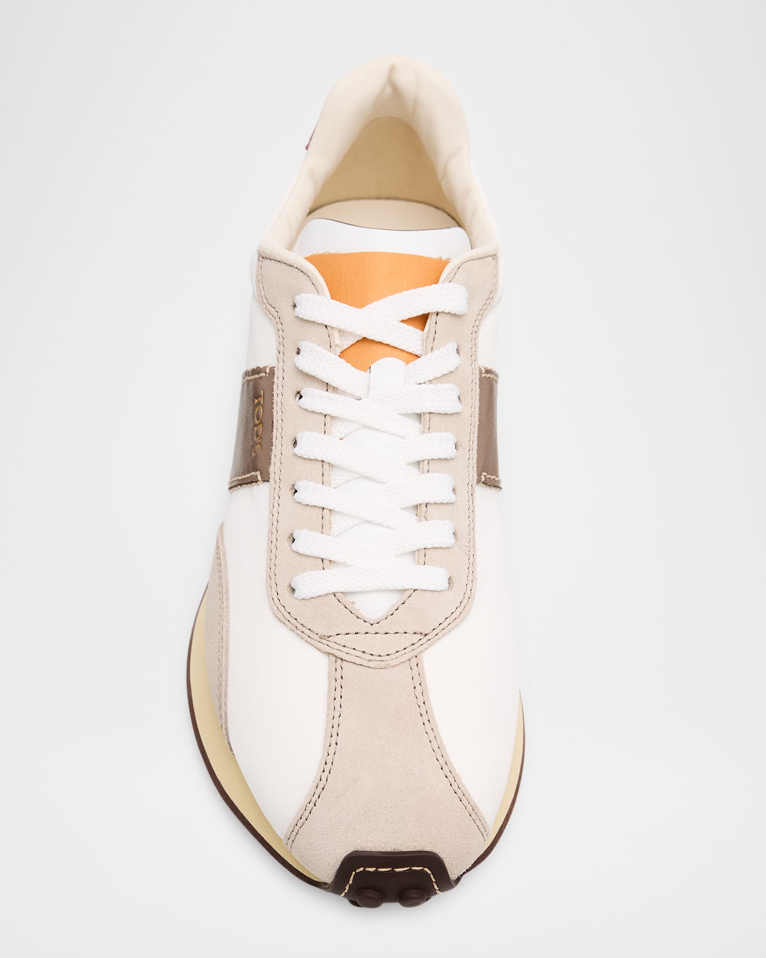Tod's Men's T Vintage Leather & Fabric Low-Top Sneakers | Neiman