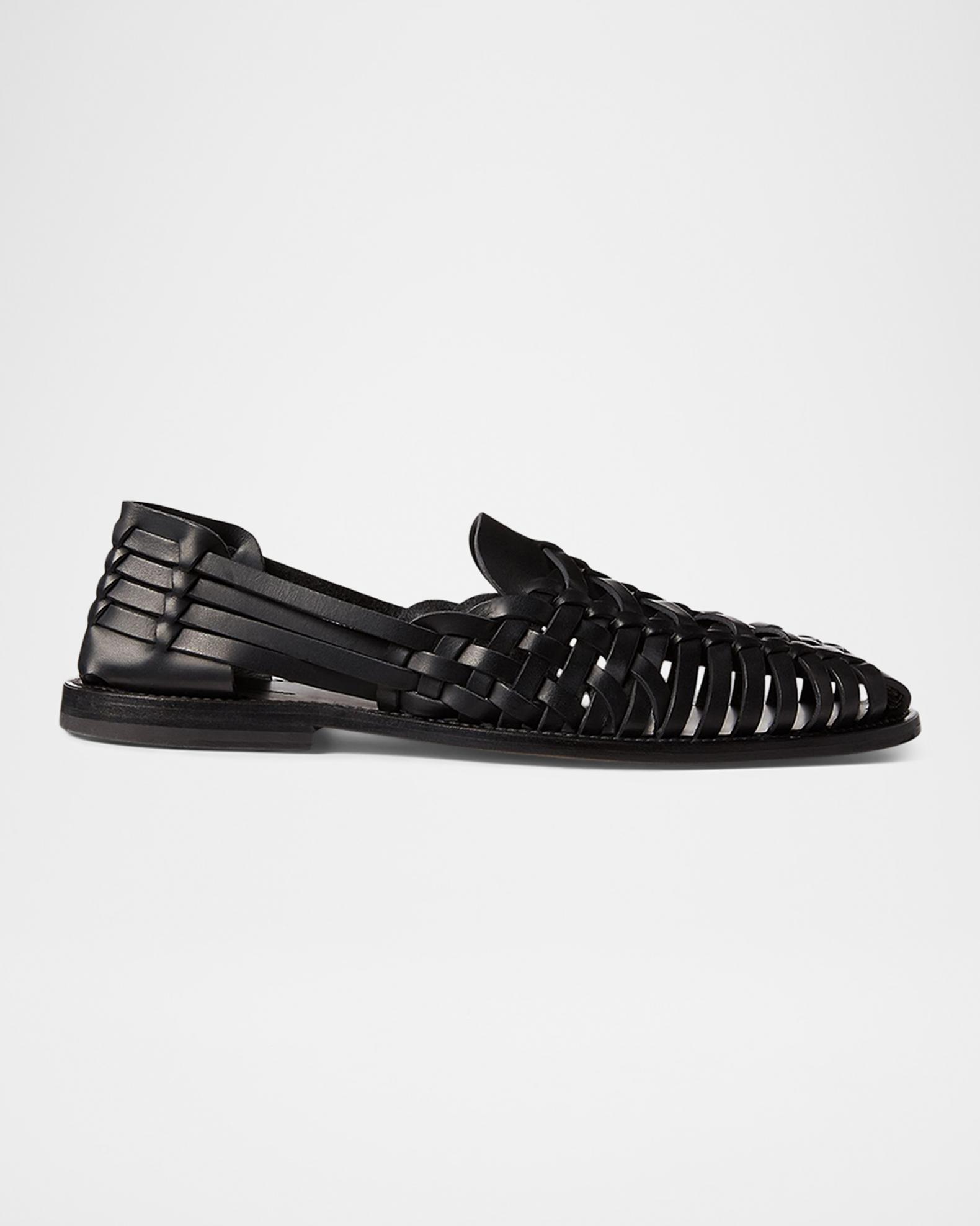 Ralph Lauren Woven Black Straw Slip On Shoes Men\'s Size 12 D Ralph Lauren Loafer Black Casual Shoes for Men for sale | eBay main image 4
