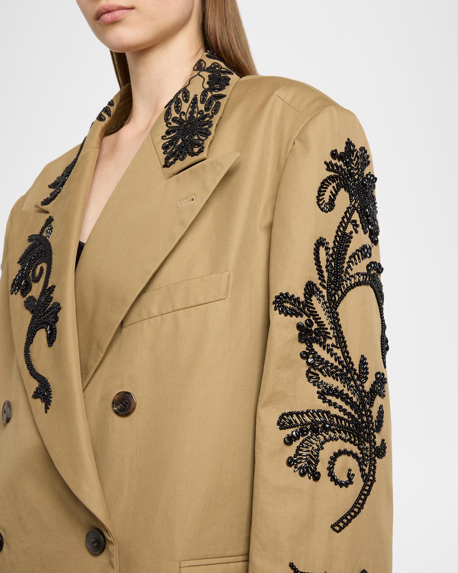 Dries Van Noten Bosea Embroidered Double-Breasted Jacket | Neiman