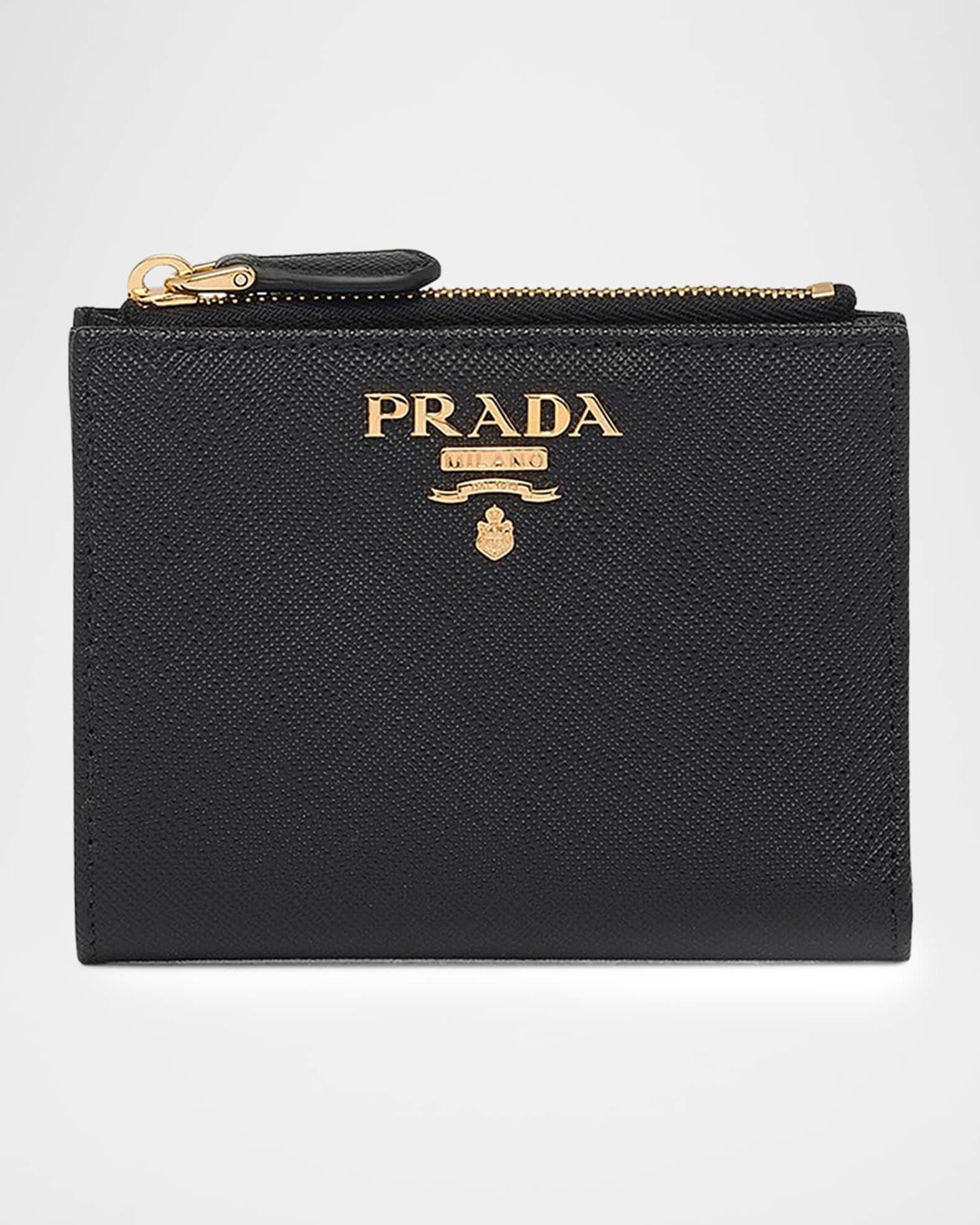 Prada Small Saffiano Leather Wallet | Neiman Marcus