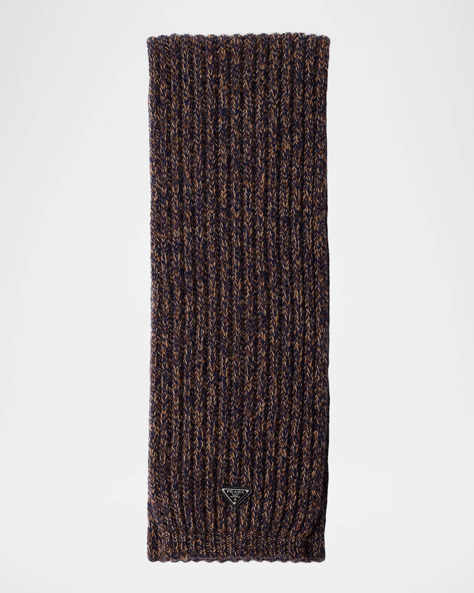 Prada Men's Wool and Cashmere Melange Knit Scarf | Neiman Marcus
