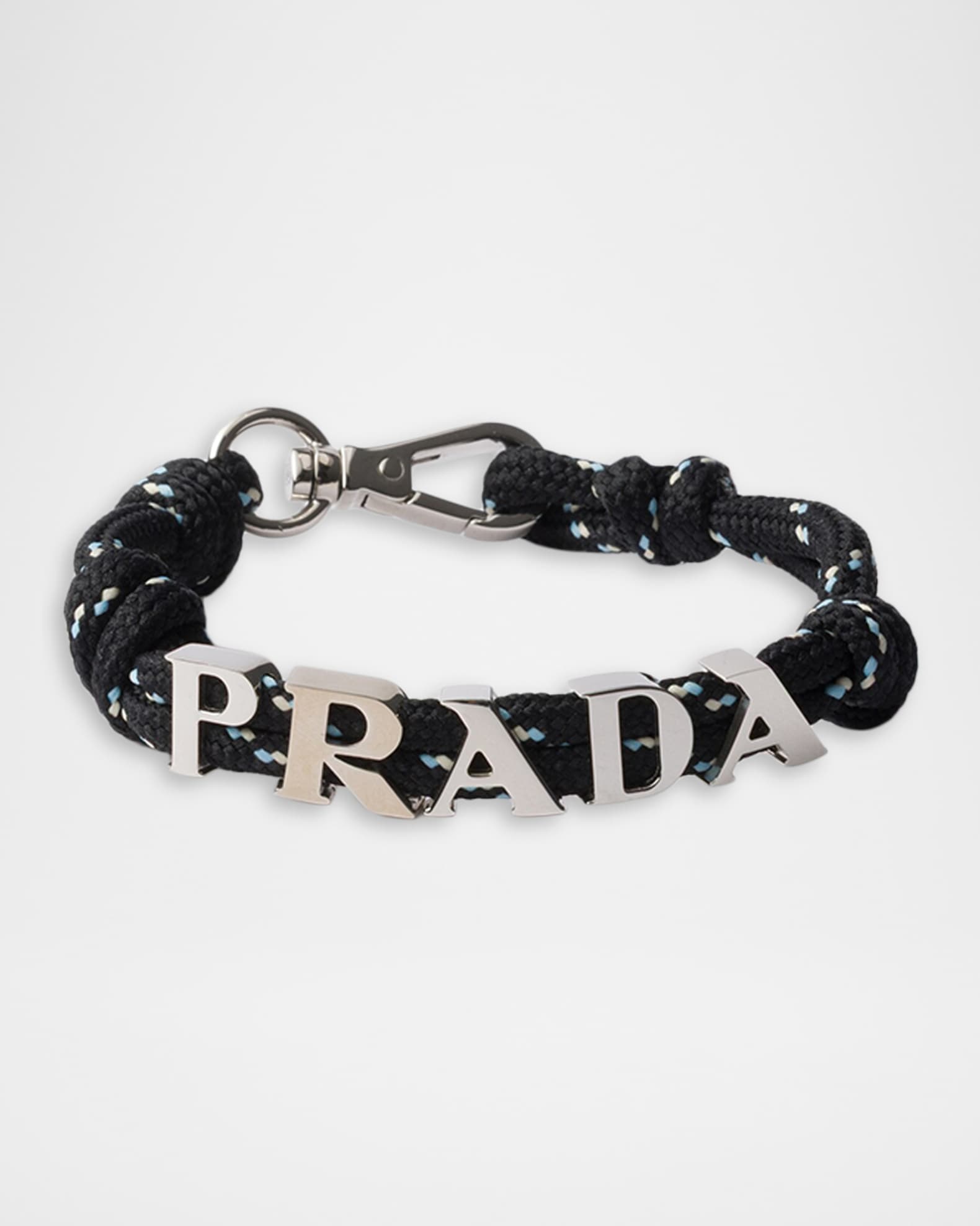 Prada Logo Text Cord Bracelet | Neiman Marcus