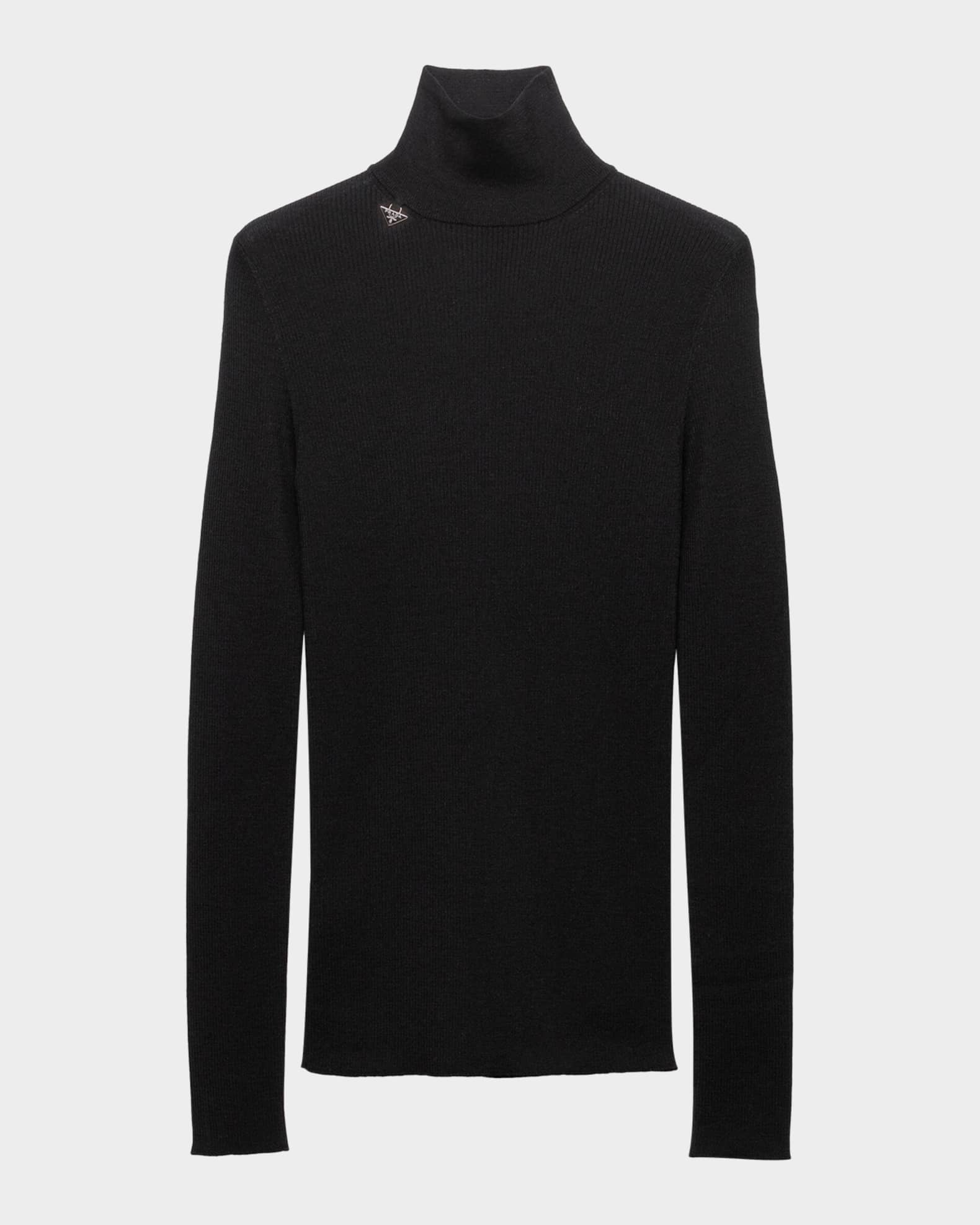 Prada Wool Ribbed Turtleneck | Neiman Marcus