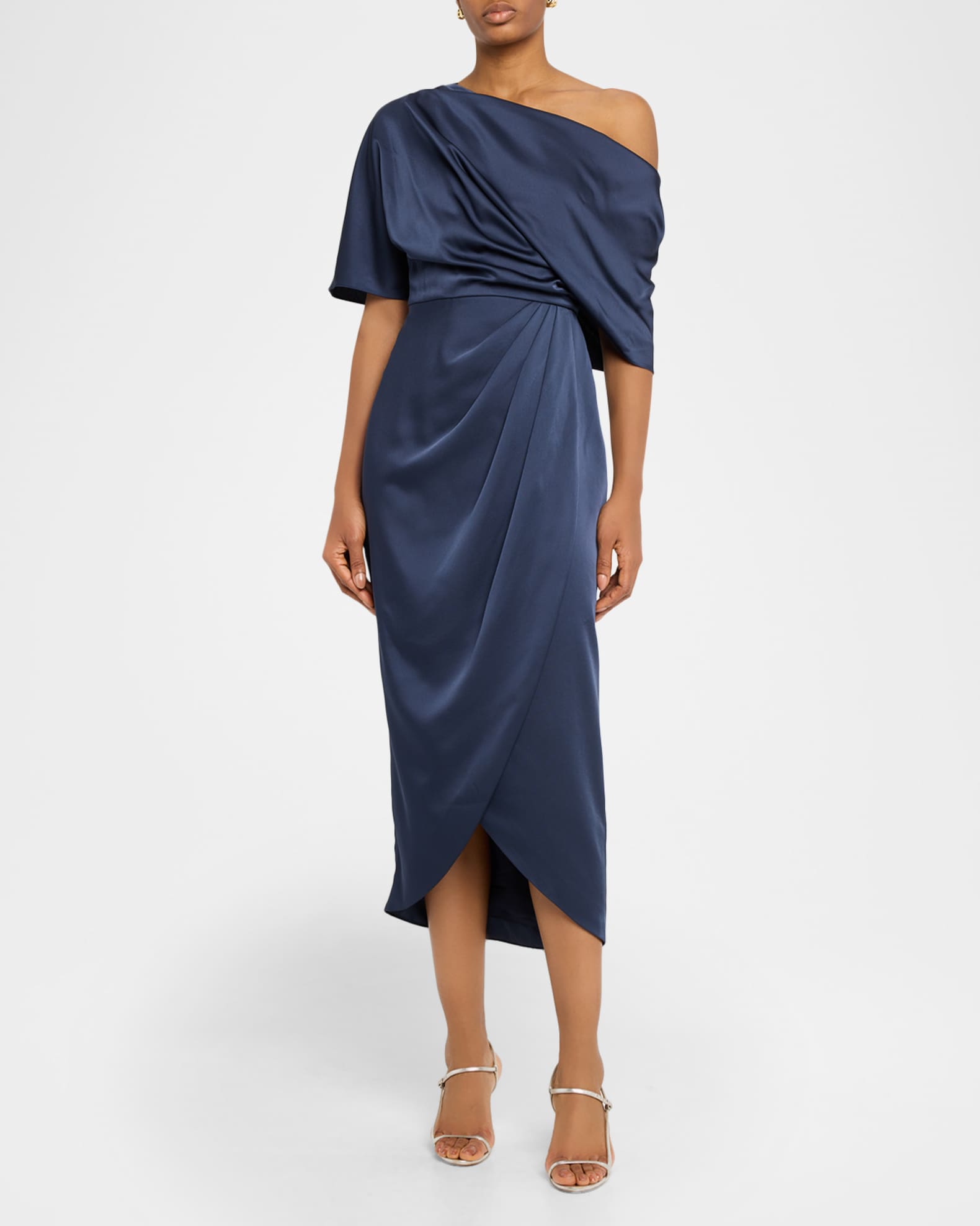 theia midi dress Powder Blush / 4
