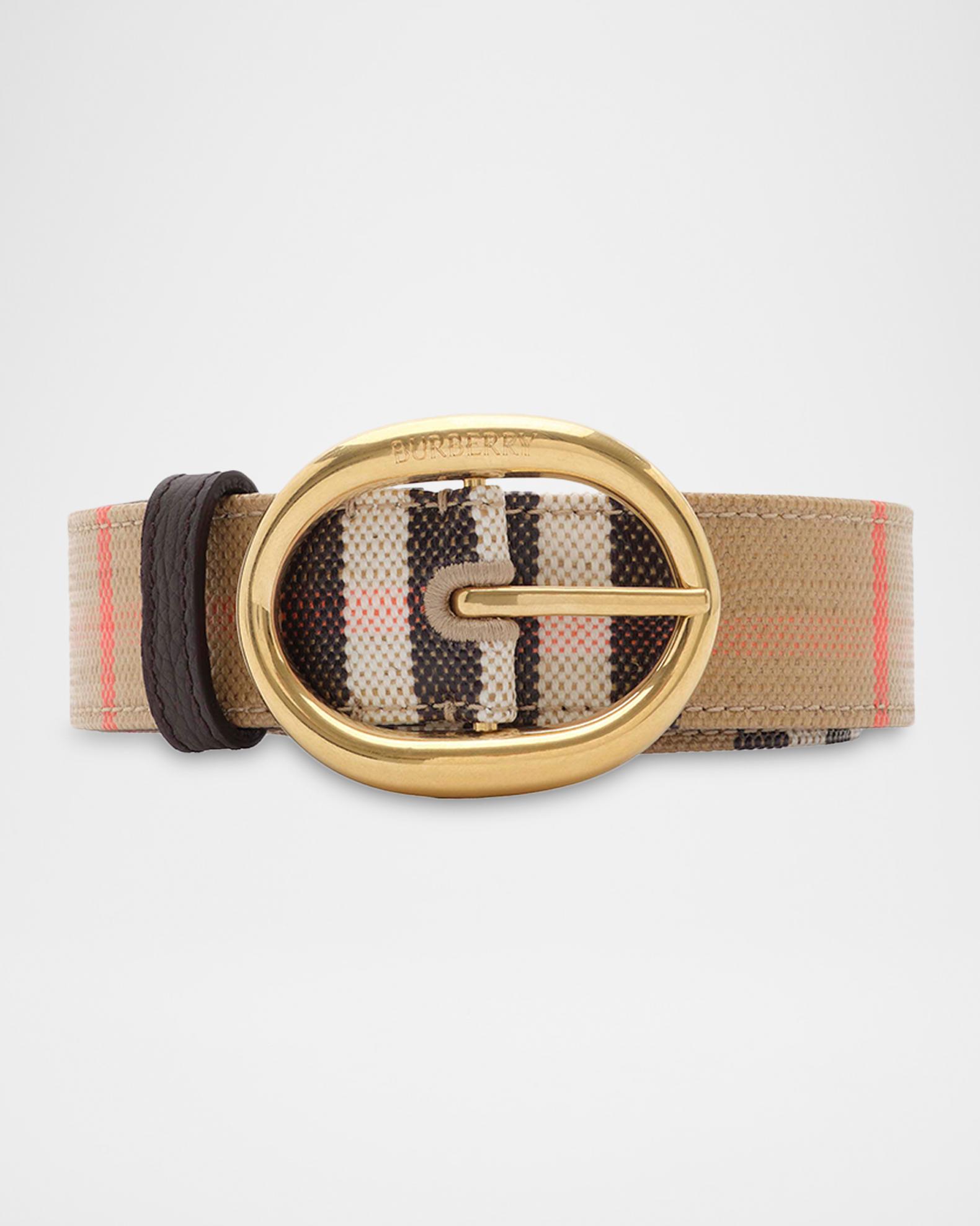 Burberry Reversible Check Bloomsbury Belt | Neiman Marcus display picture 1
